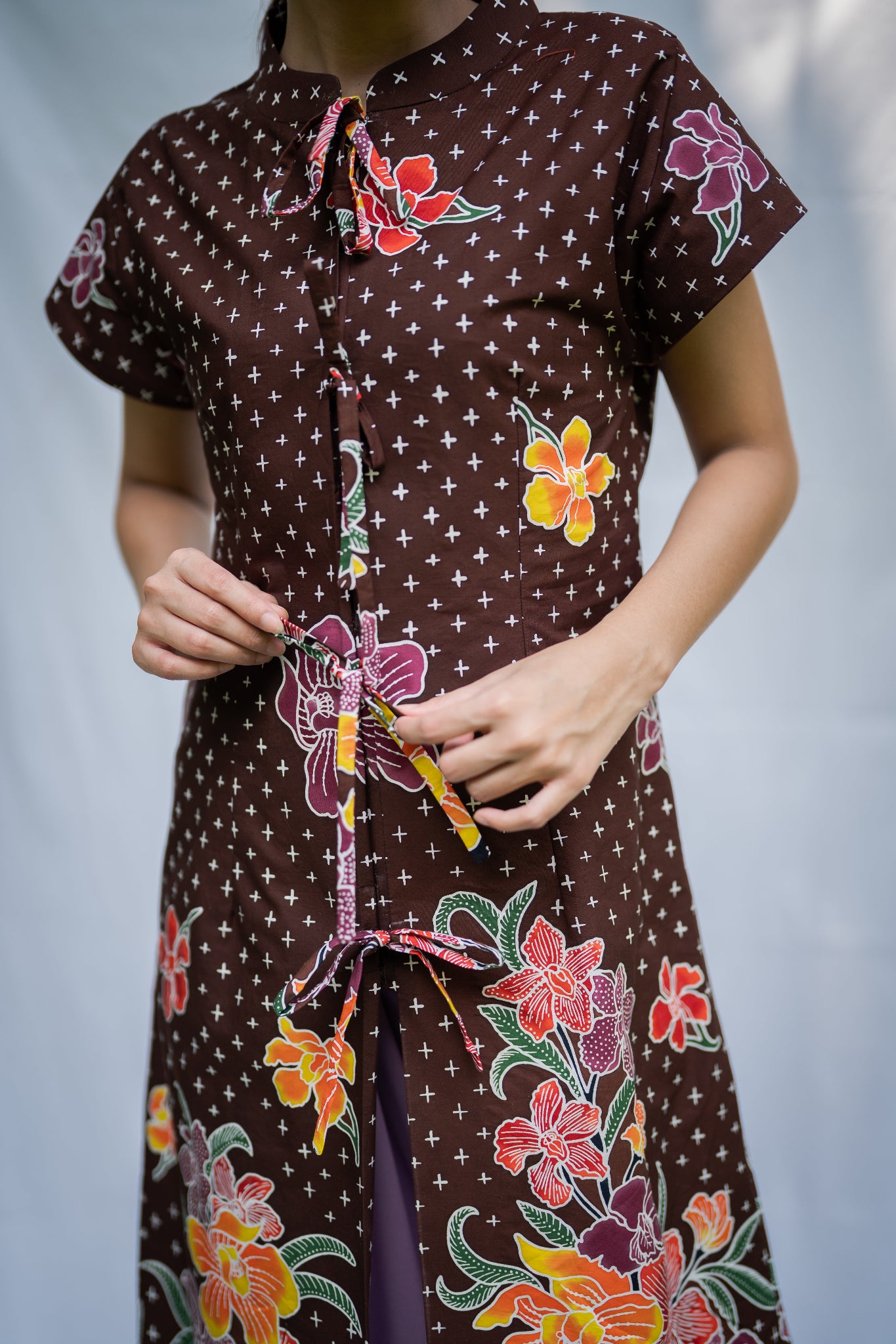 Batik Kebaya Mustika | Anggrek Brown