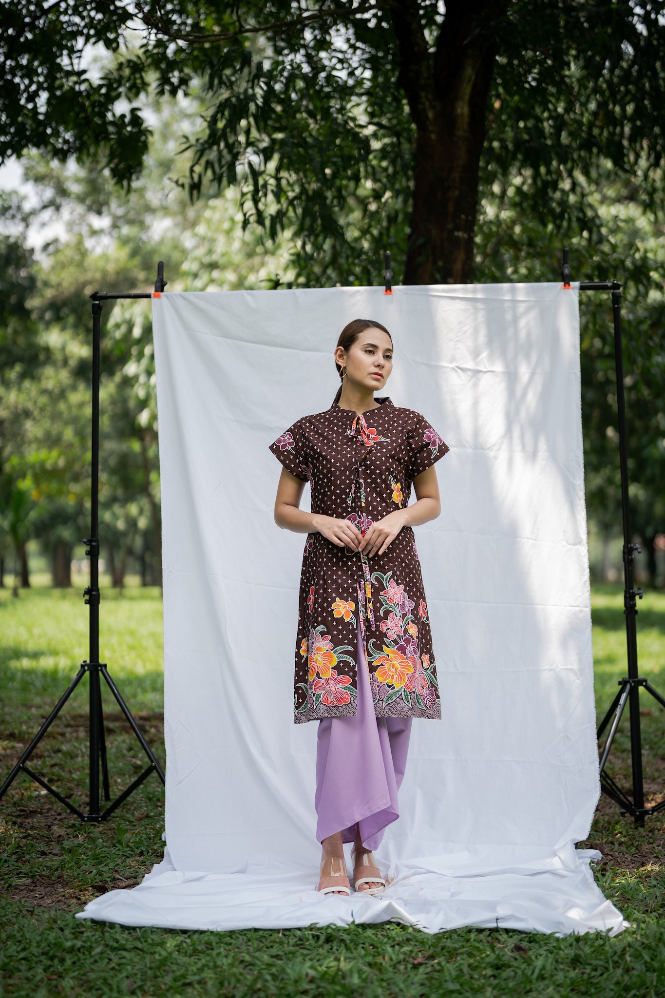 Batik Kebaya Mustika | Anggrek Brown