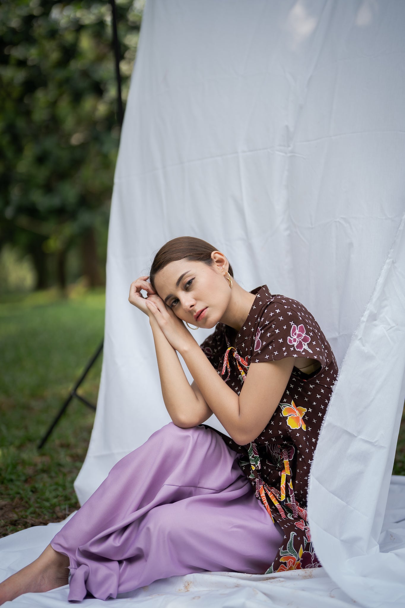 Batik Kebaya Mustika | Anggrek Brown