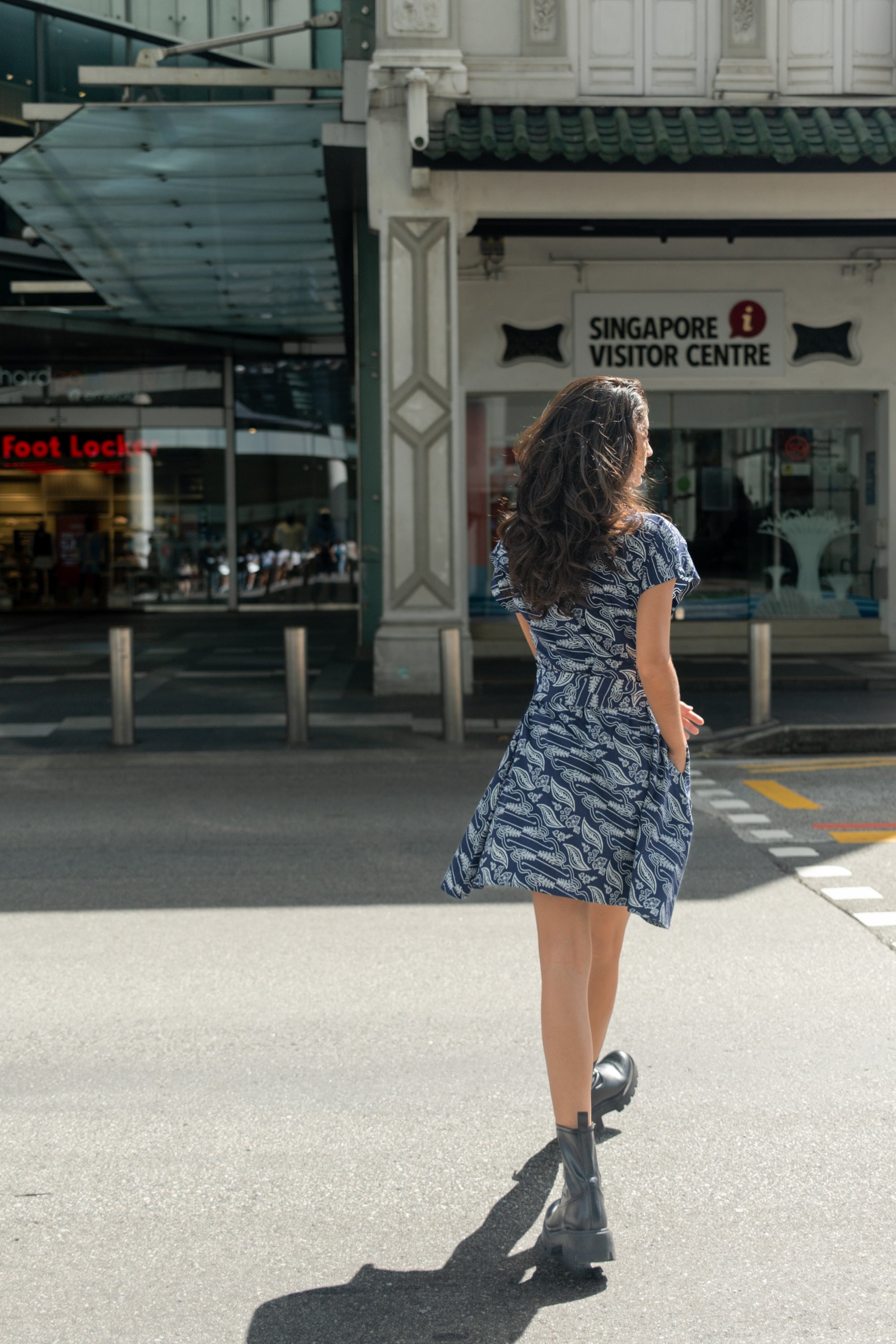 Batik Collared Dress | Asmara Midnight