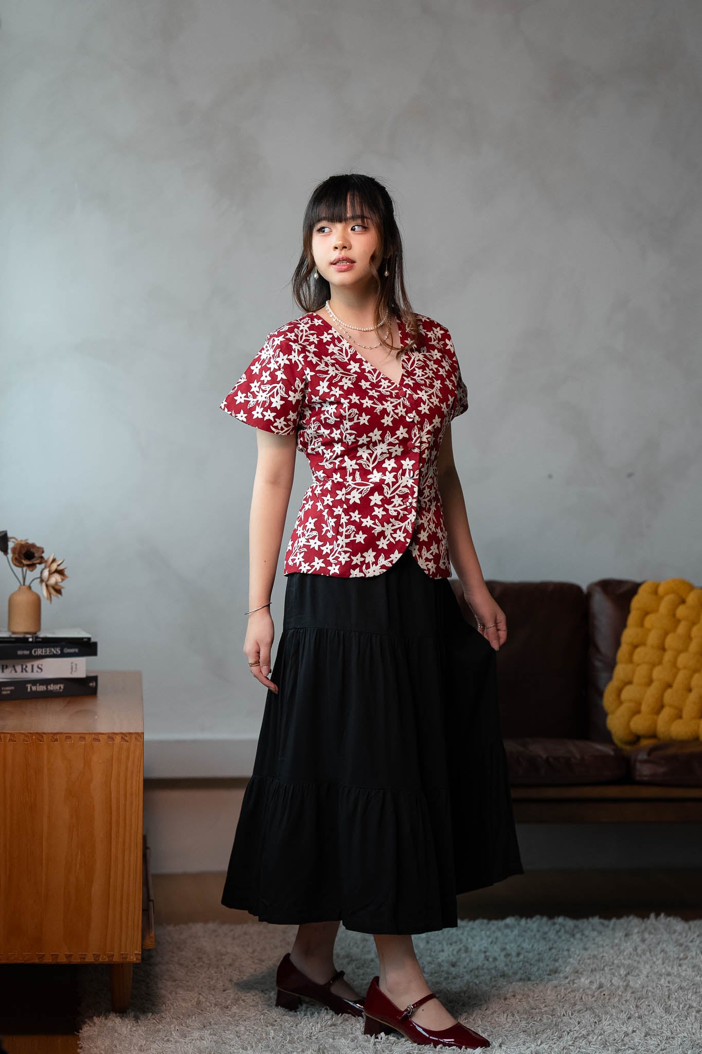 Passage Tiered Skirt | Black