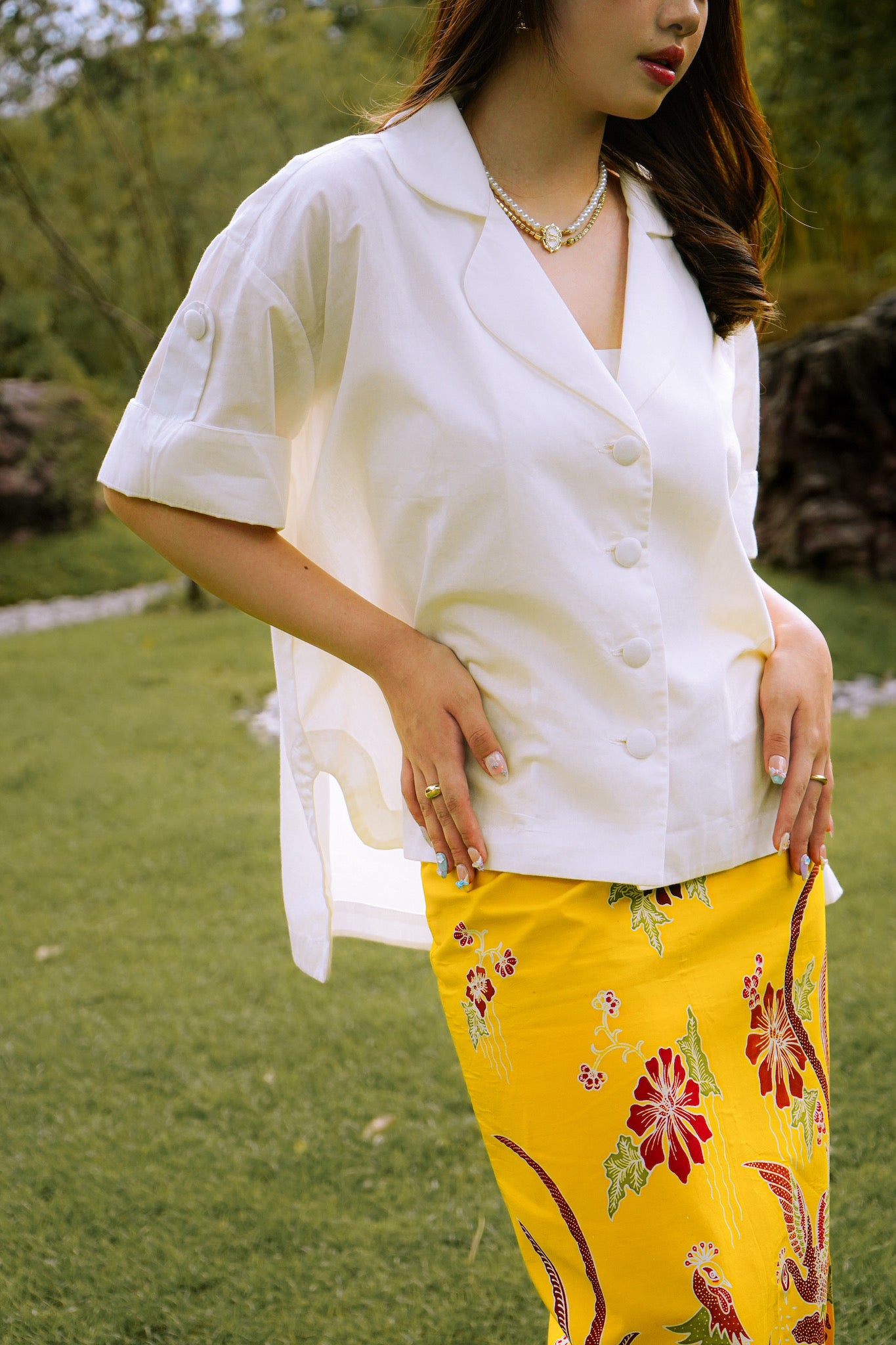 Poplin Cocoon Shirt | Cream