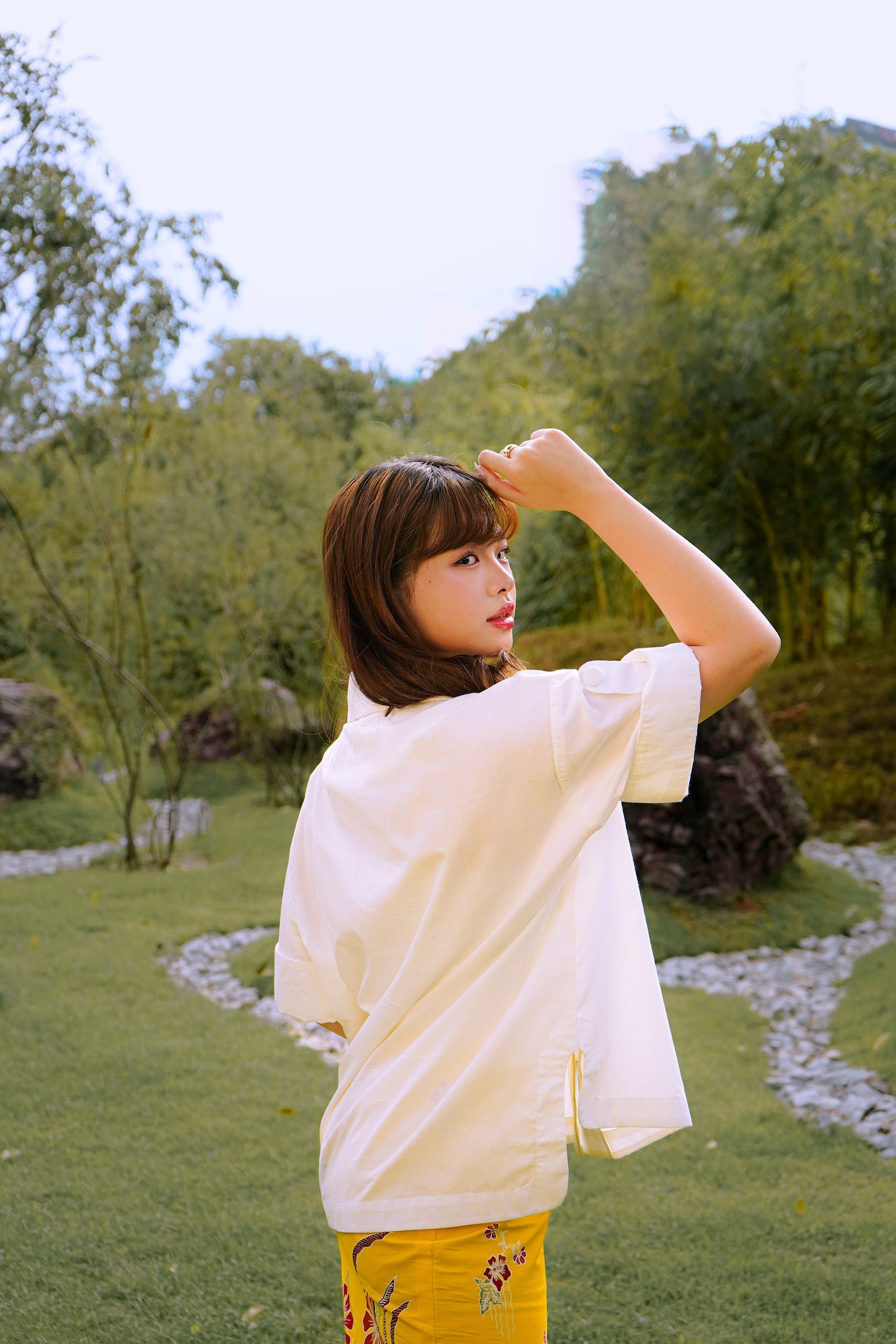 Poplin Cocoon Shirt | Cream