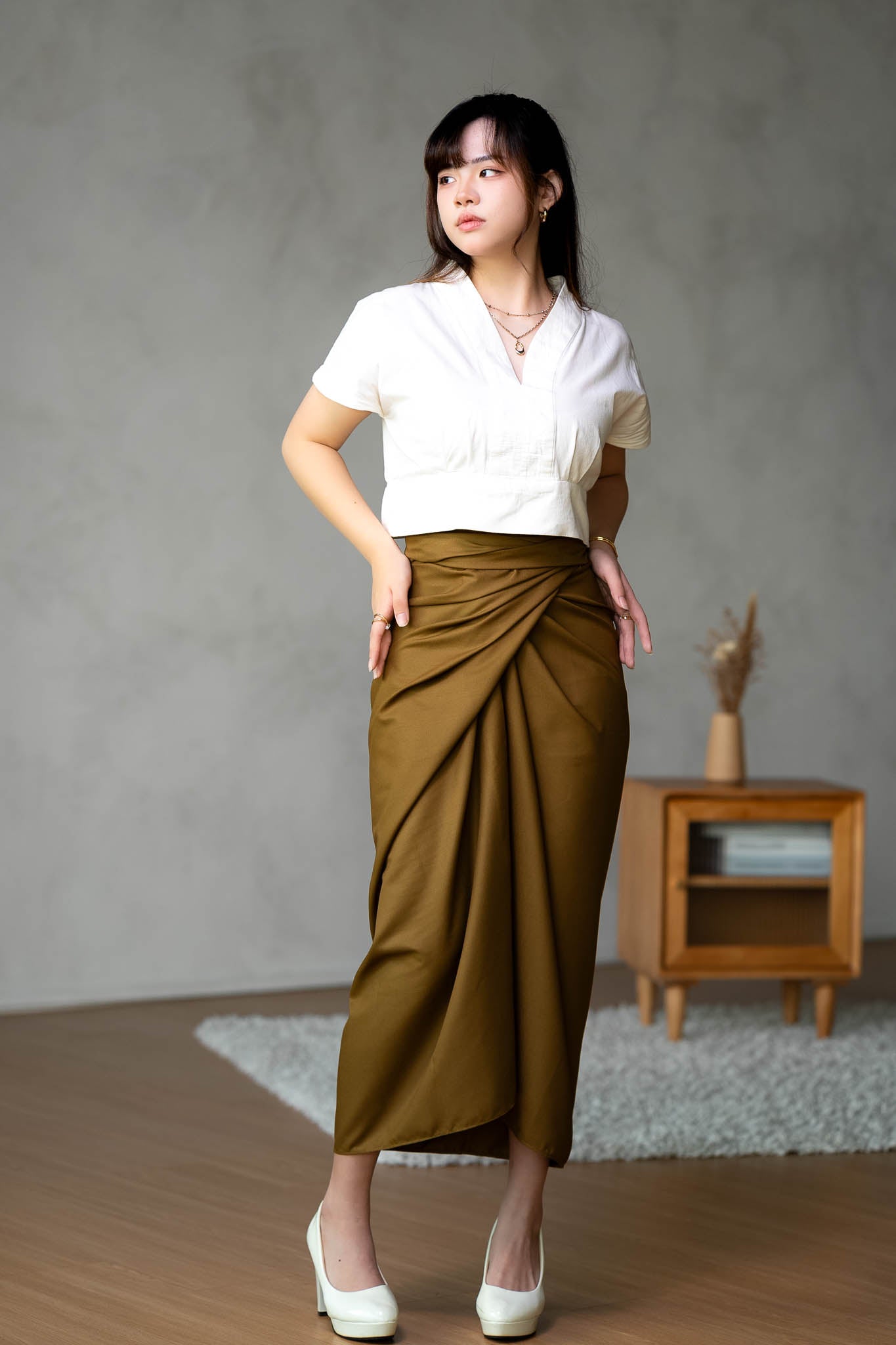 Nusa Sarong Skirt | Olive