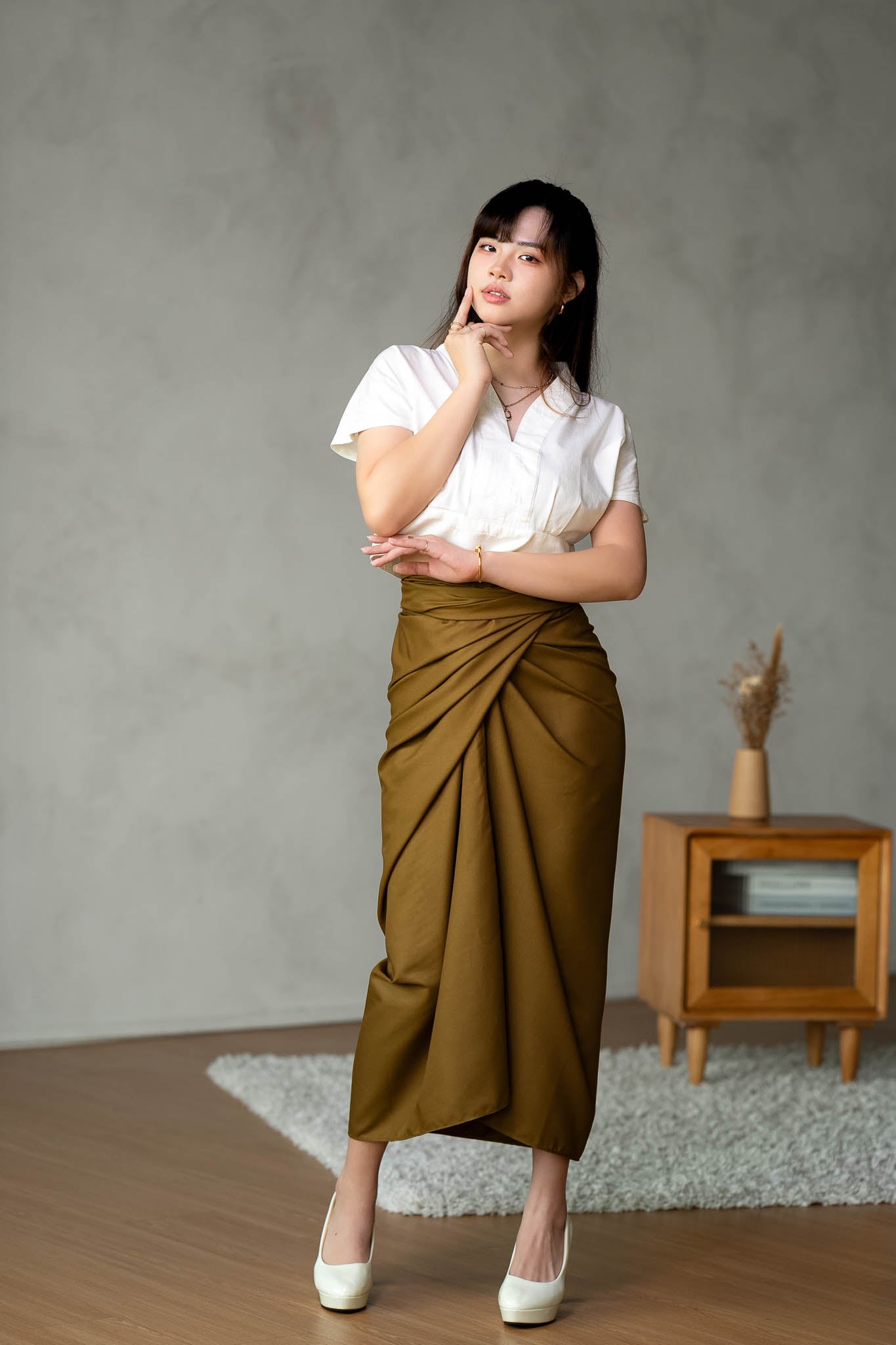 Nusa Sarong Skirt | Olive