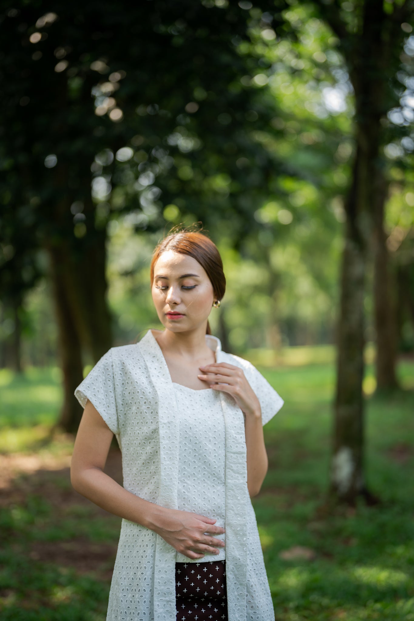 Eyelet Kebaya Marsita | White