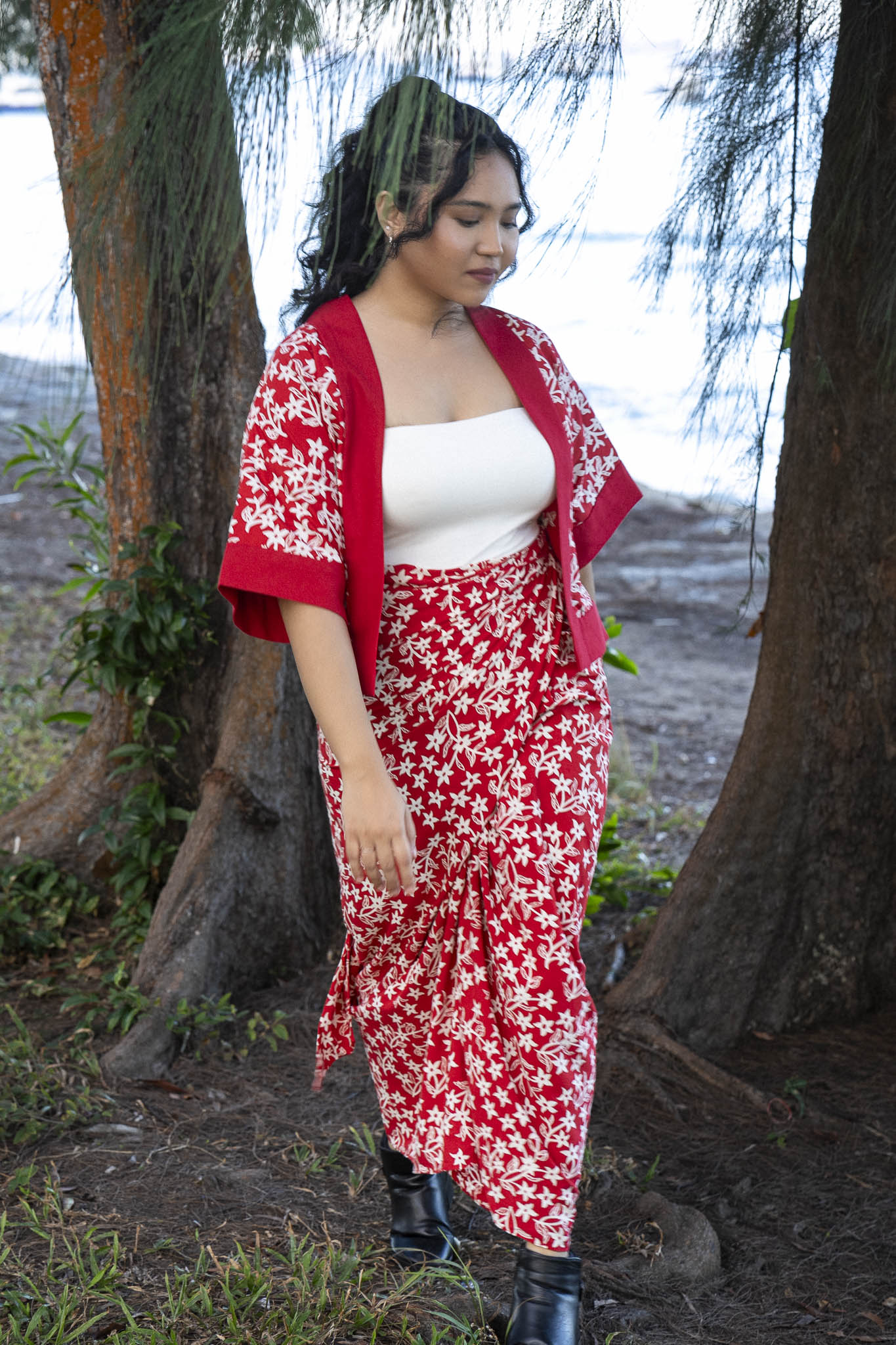 Batik Crop Jacket | Jasmin Saga Seed