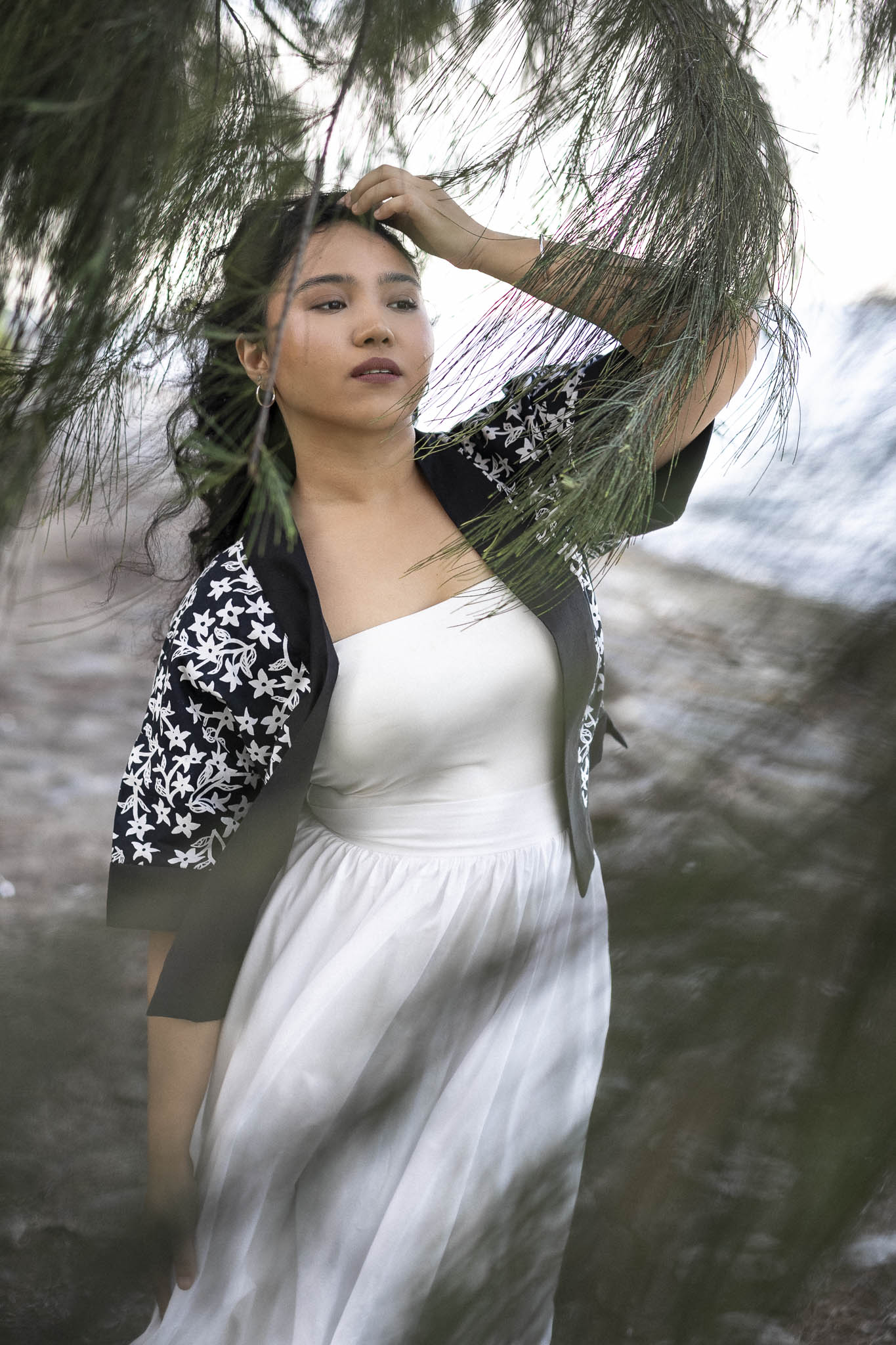 Batik Crop Jacket | Jasmin Ebony