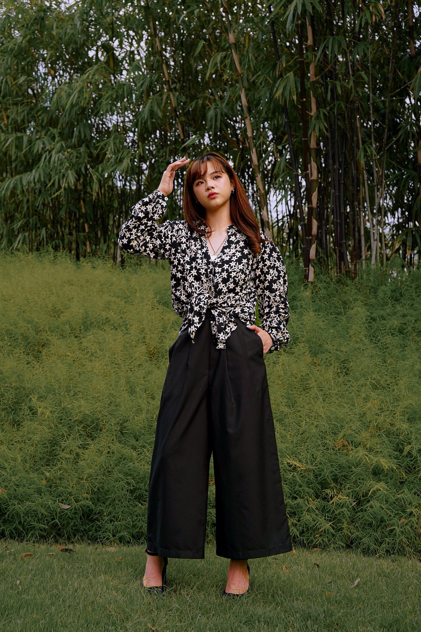 Batik Poet Blouse | Jasmin Ebony