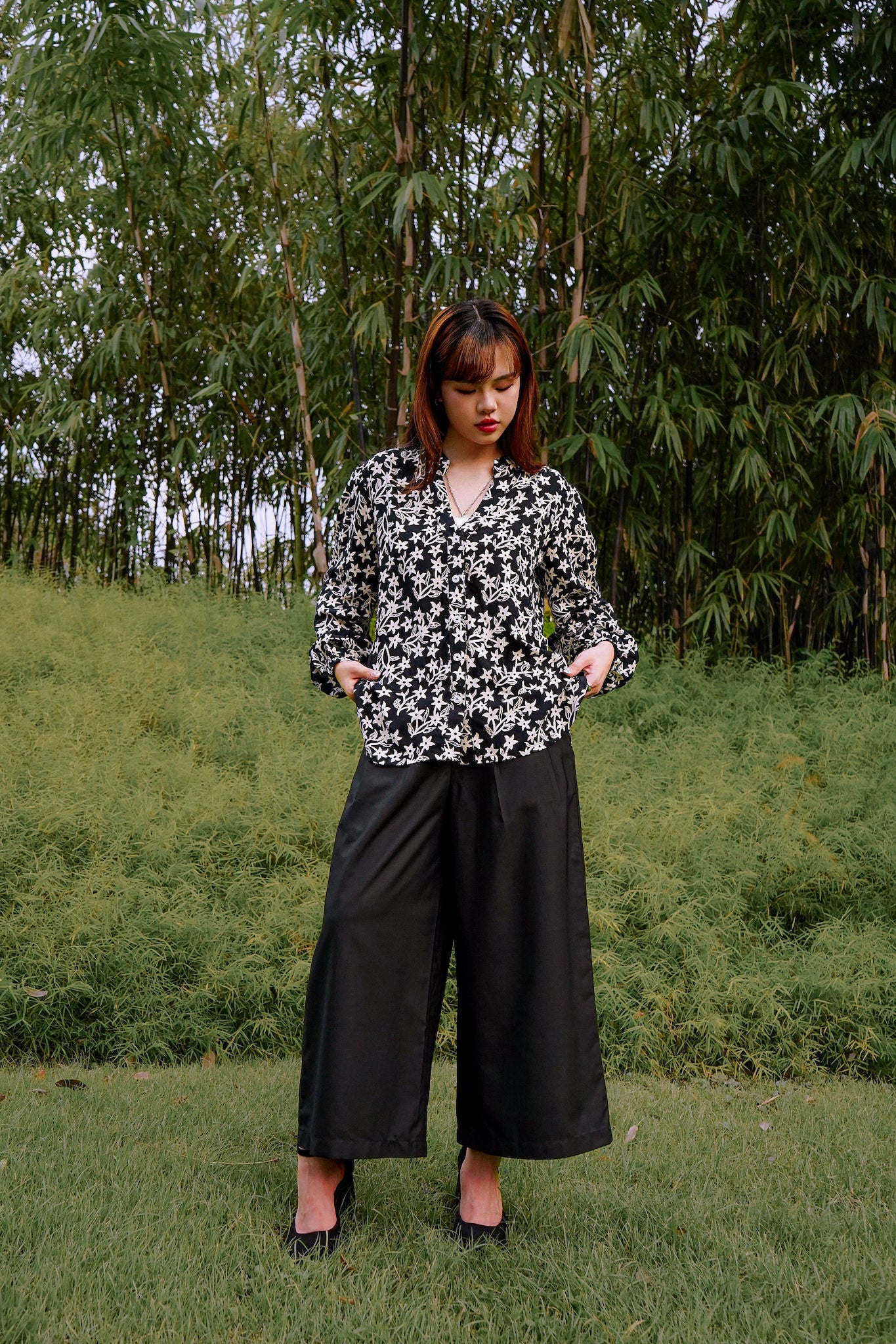 Batik Poet Blouse | Jasmin Ebony