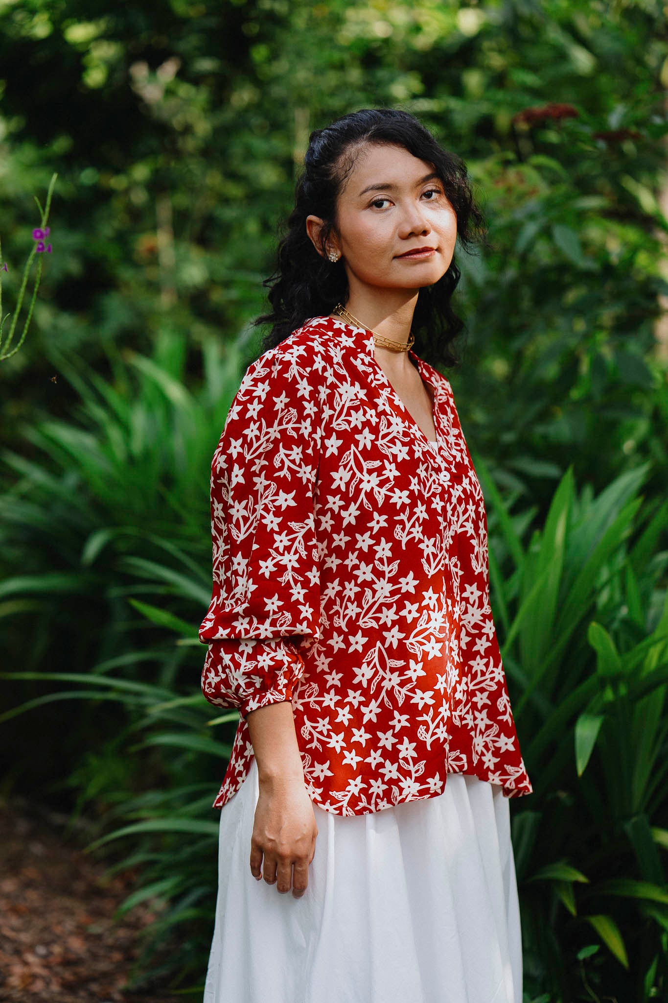 Batik Poet Blouse | Jasmin Saga Seed