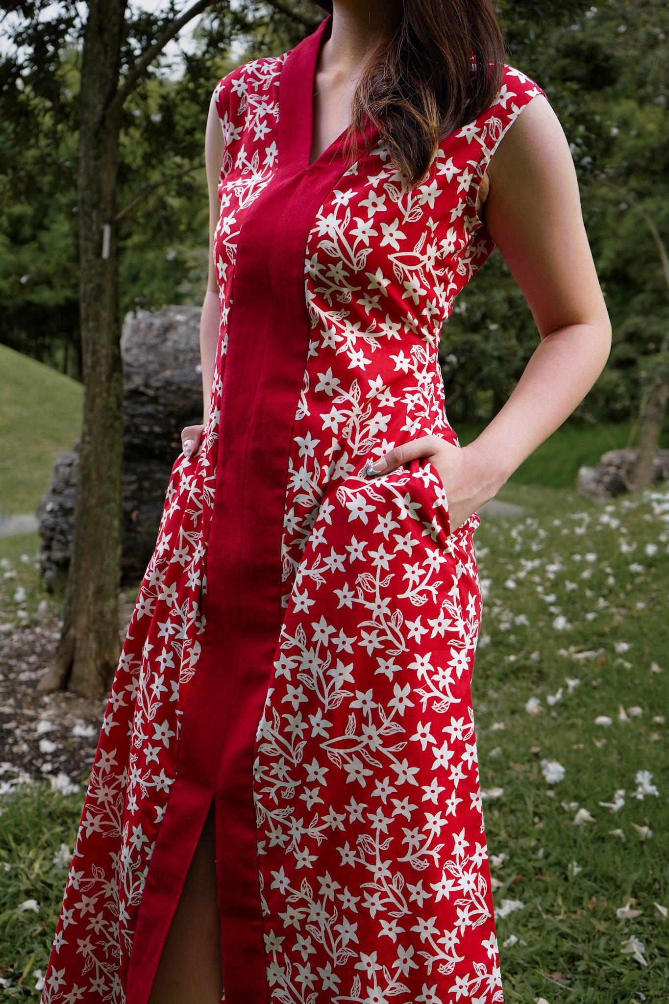 Batik Maryam Midi Dress | Jasmin Saga Seed