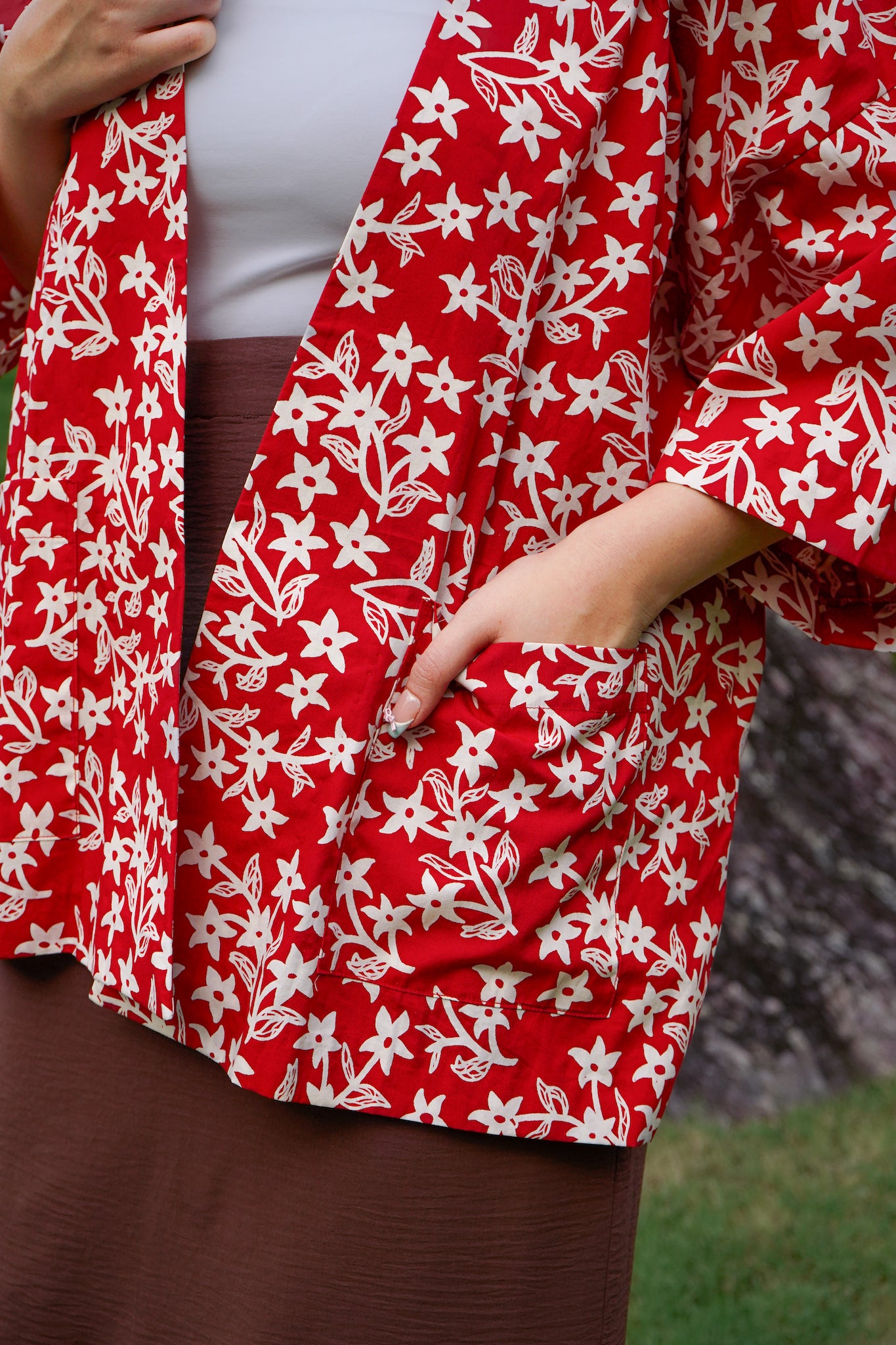 Batik Open Jacket | Jasmin Saga Seed