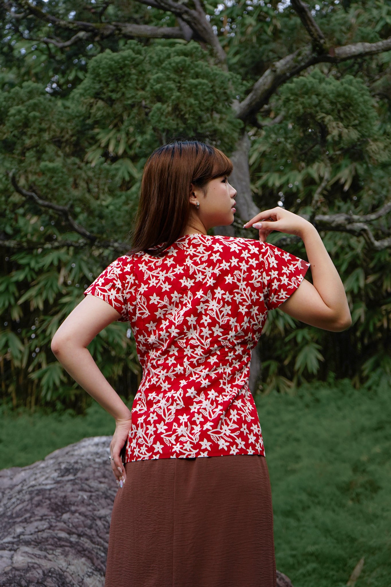 Batik Tailored Blouse | Jasmin Saga Seed