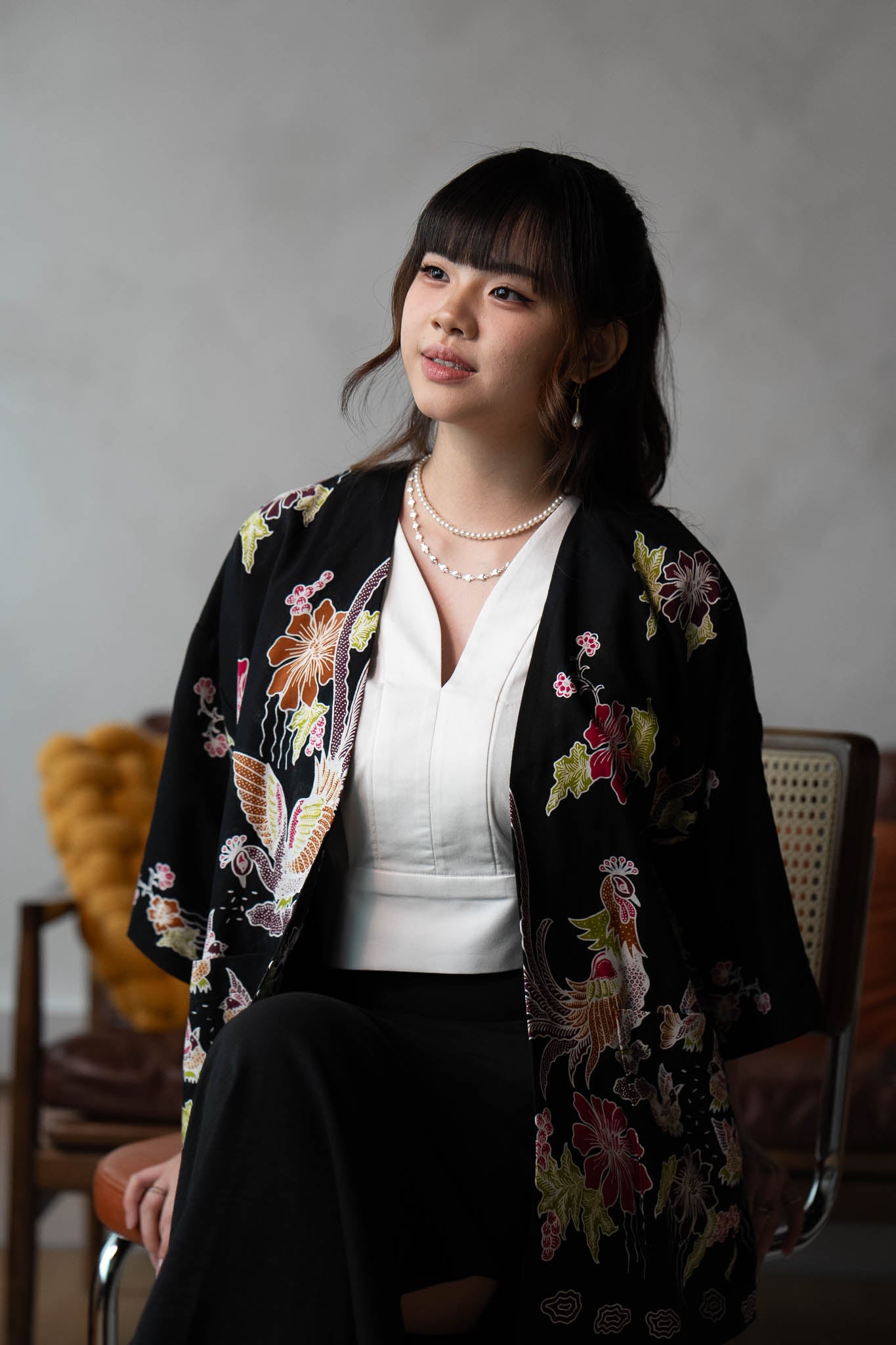 Batik Open Jacket | Merak Ebony