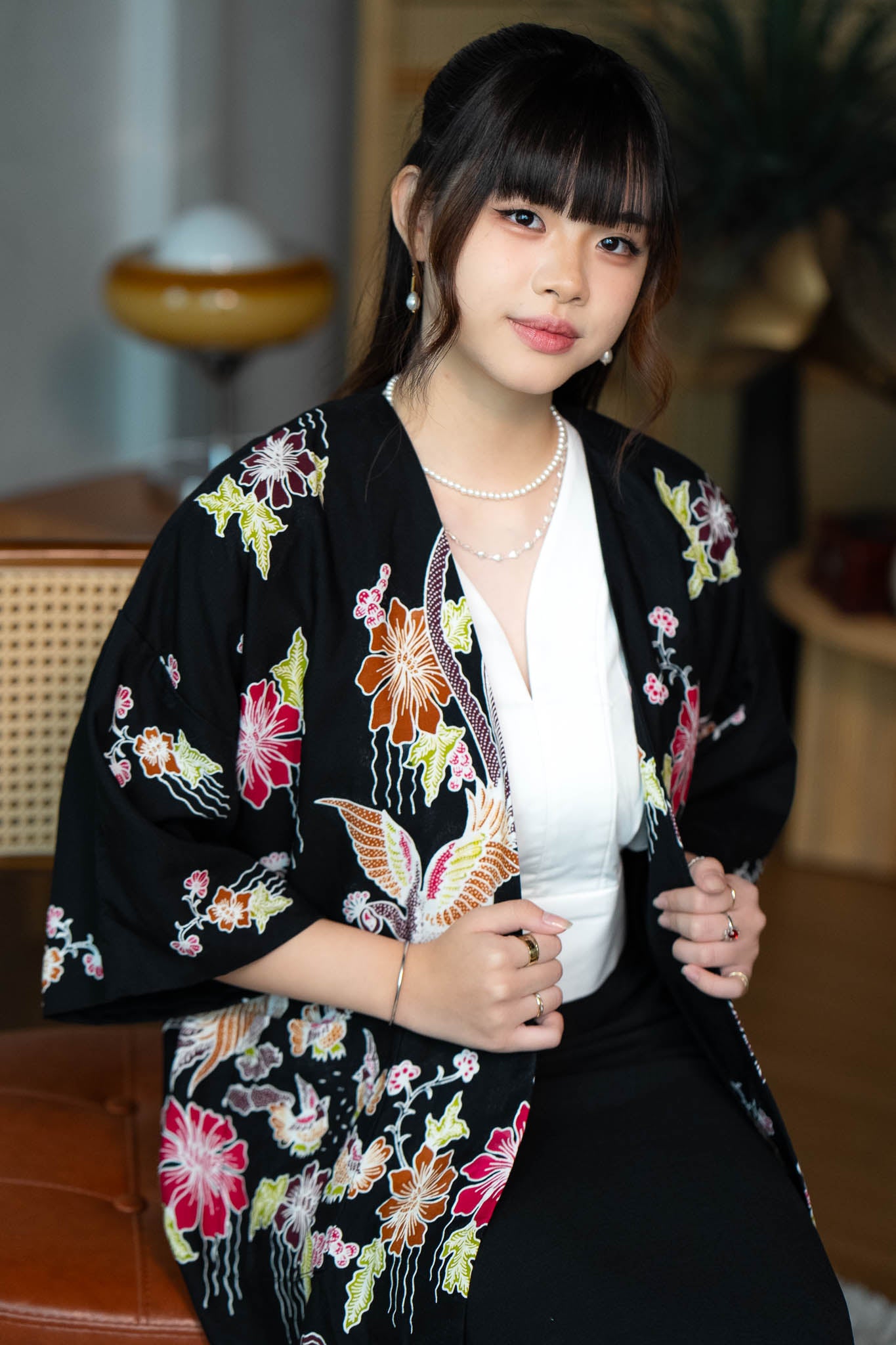 Batik Open Jacket | Merak Ebony