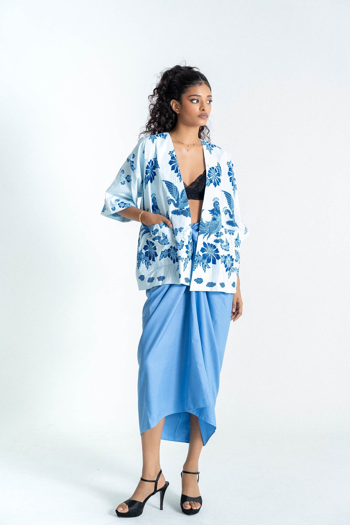 Batik Open Jacket | Merak Porcelain