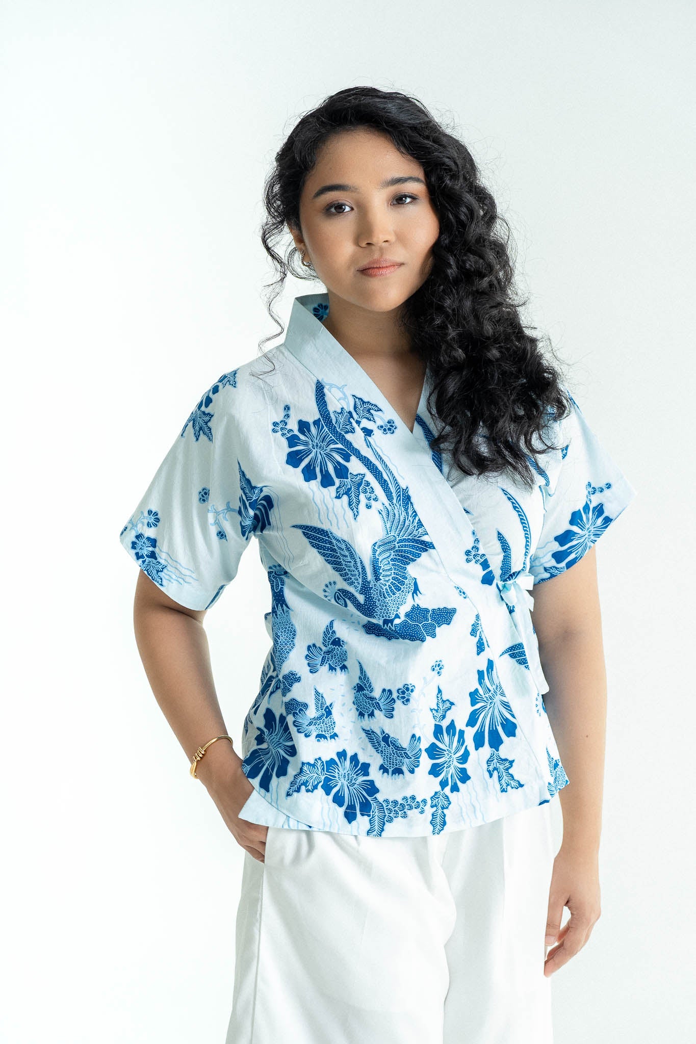 Batik Wrap Blouse | Merak Porcelain