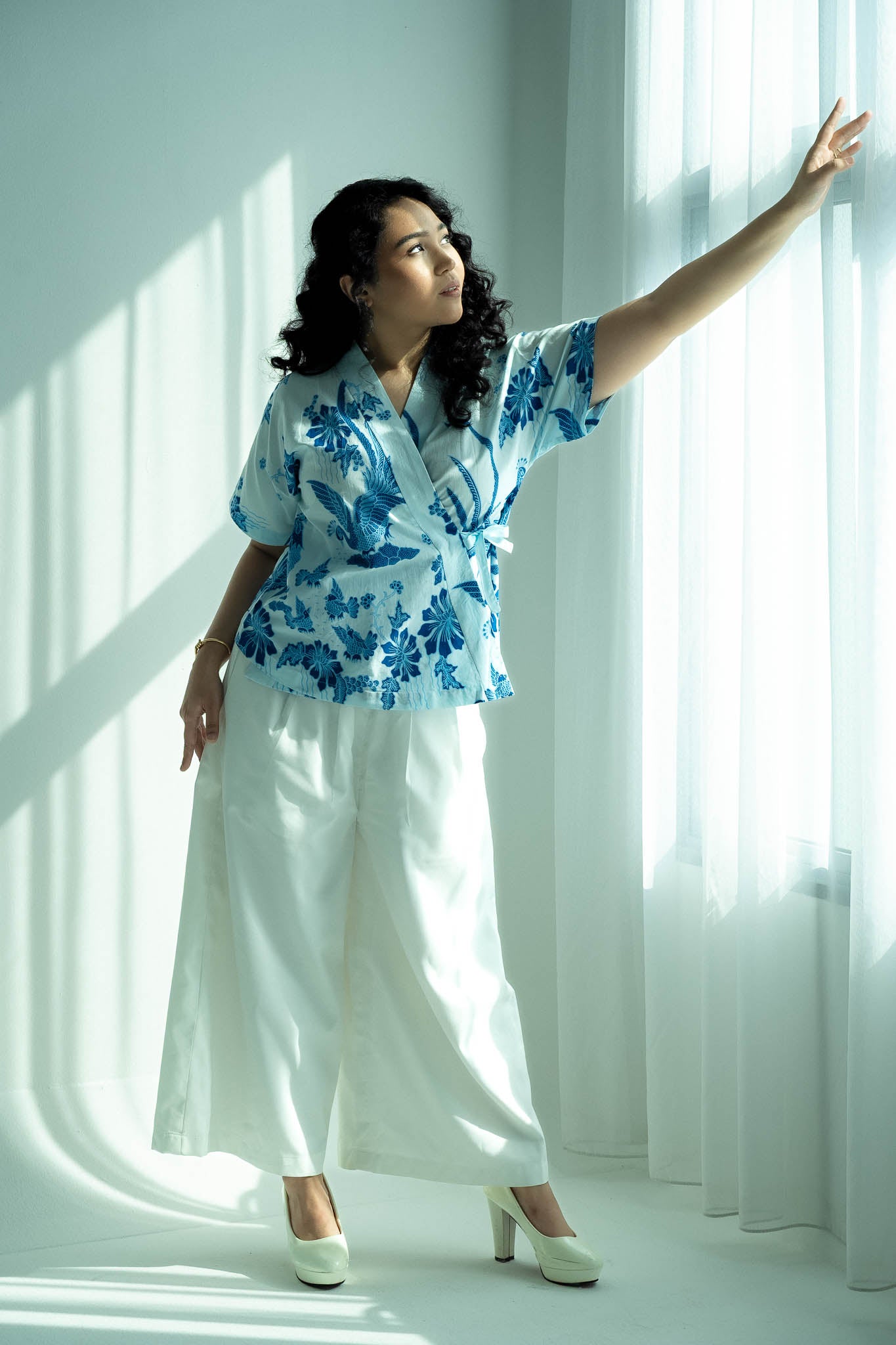 Batik Wrap Blouse | Merak Porcelain