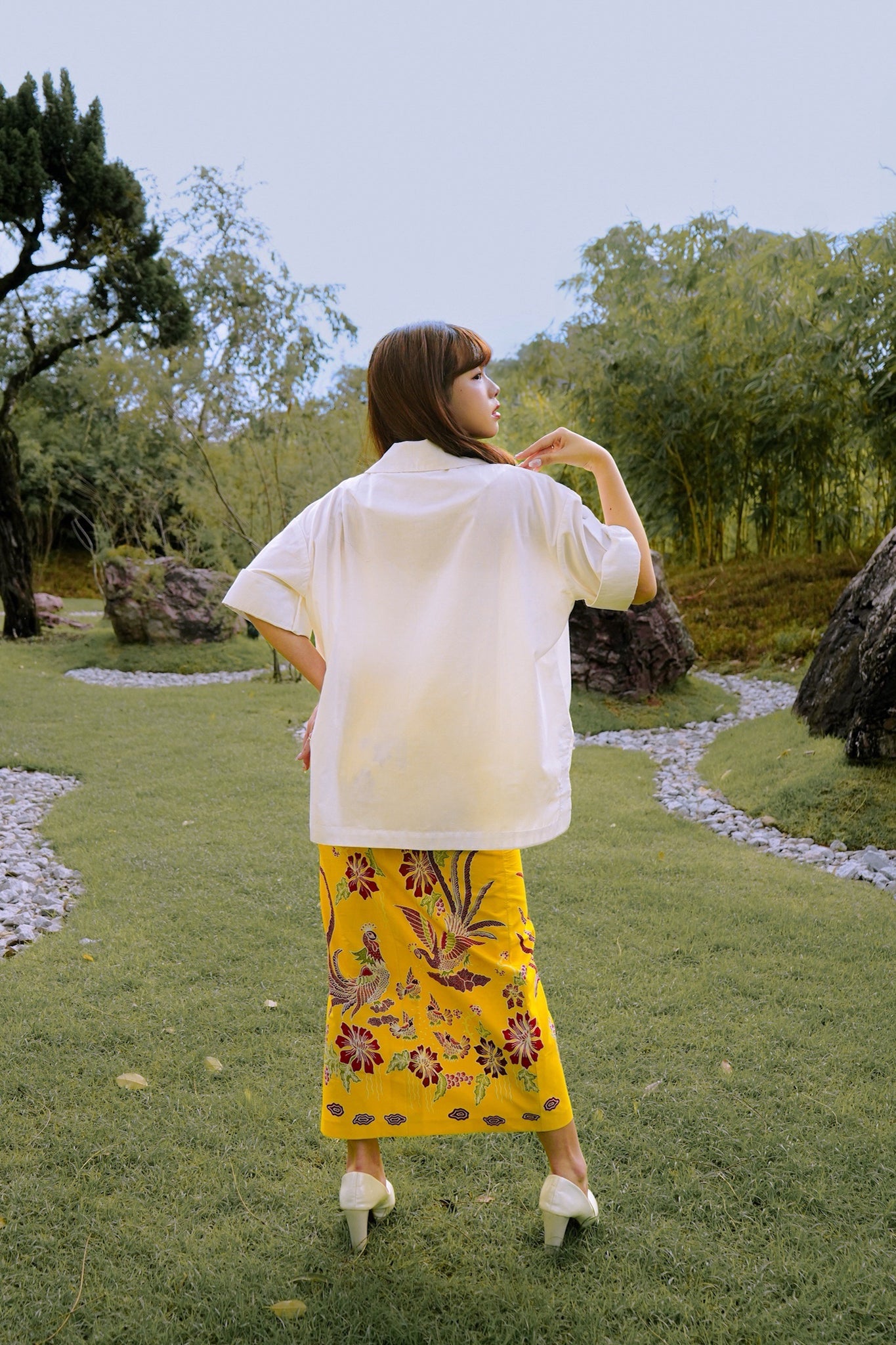 Batik Column Skirt | Merak Soleil