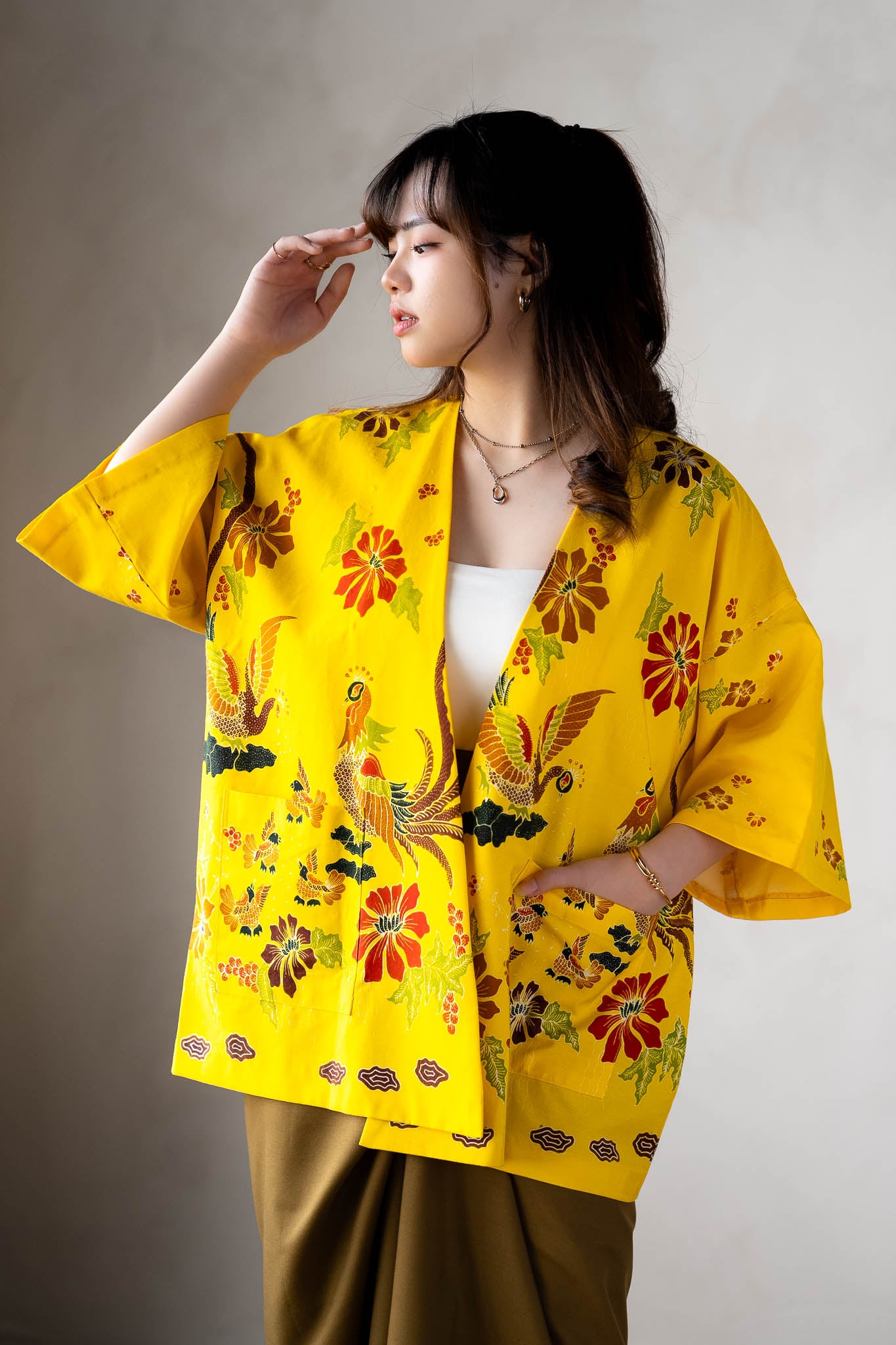 Batik Open Jacket | Merak Soleil