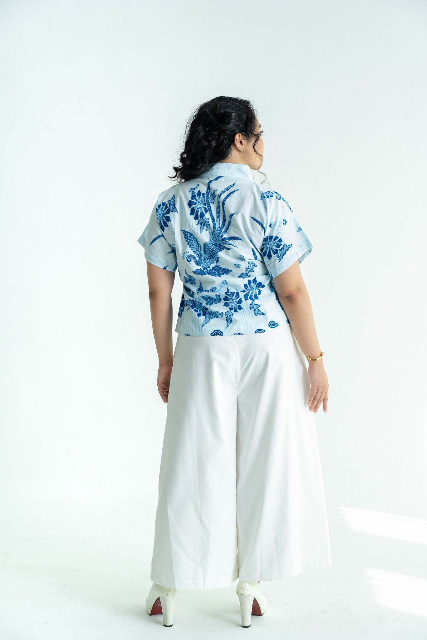 Twill Blend Wide Leg Pants | Natural
