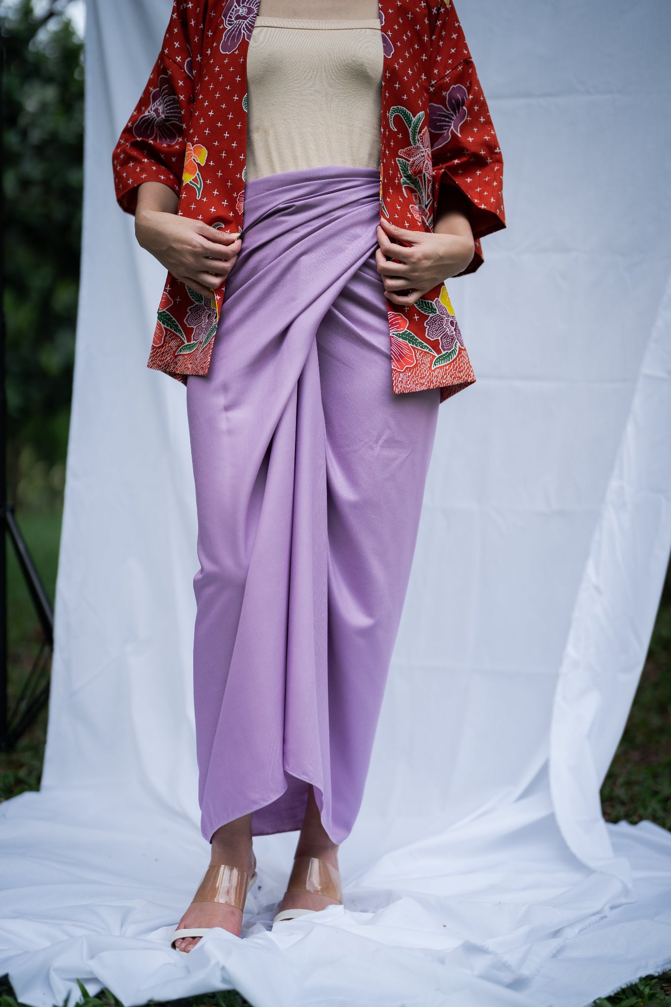 Nusa Sarong Skirt | Lilac