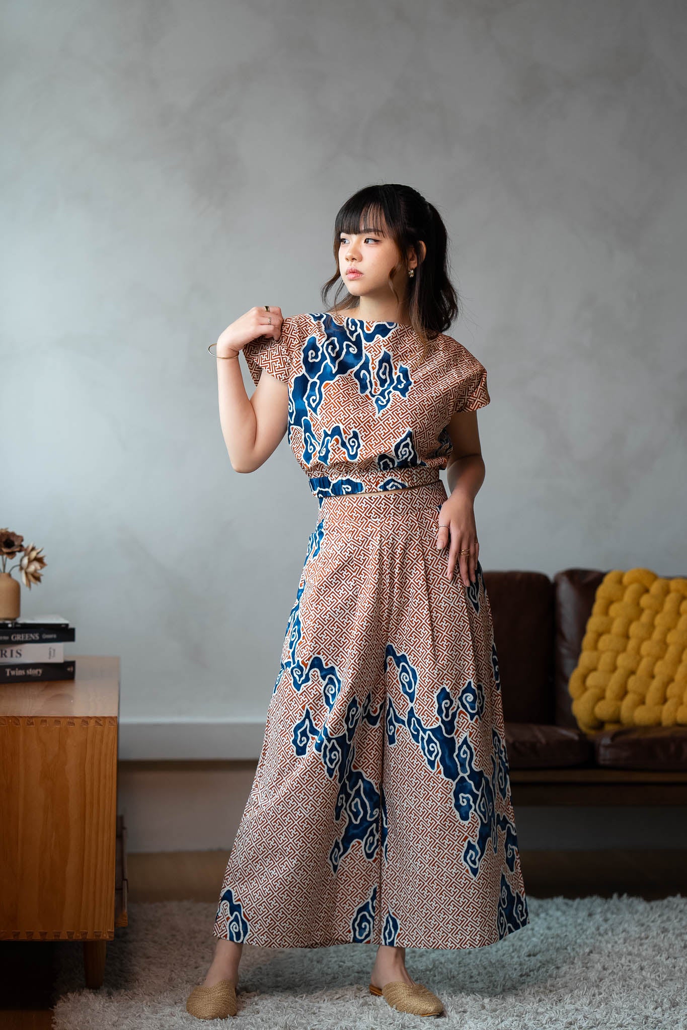 Batik Elastic Crop Top | Tumbuh Clay
