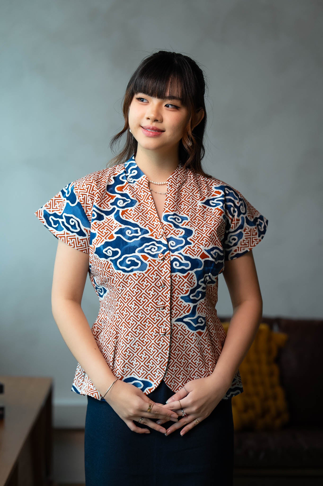 Batik Tailored Blouse | Tumbuh Clay