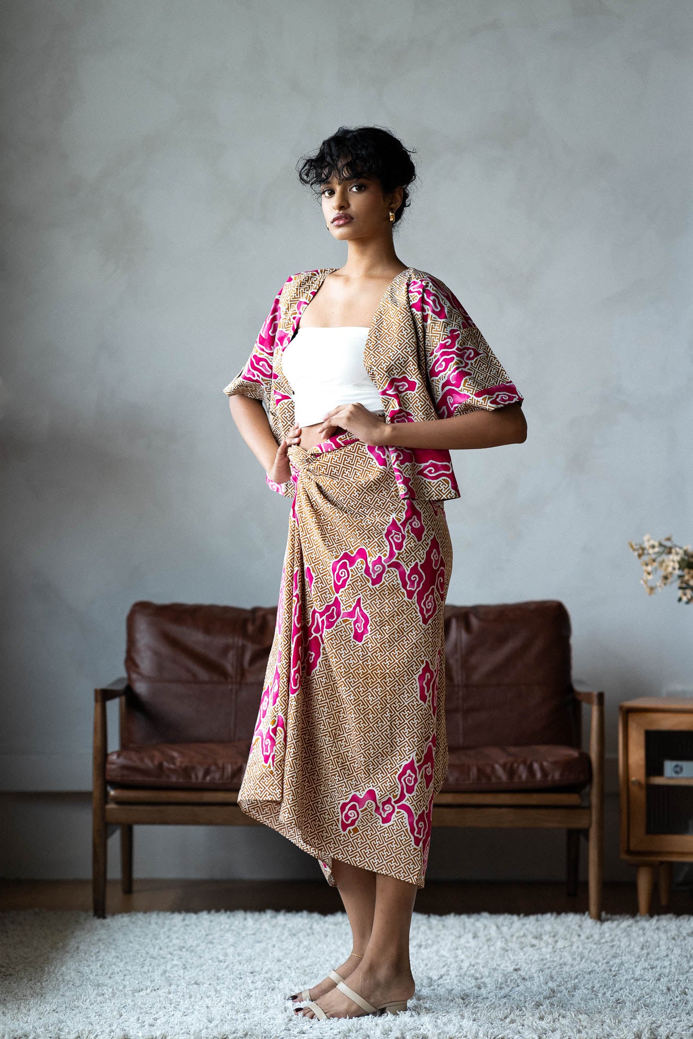 Batik Sarong Skirt | Tumbuh Pink