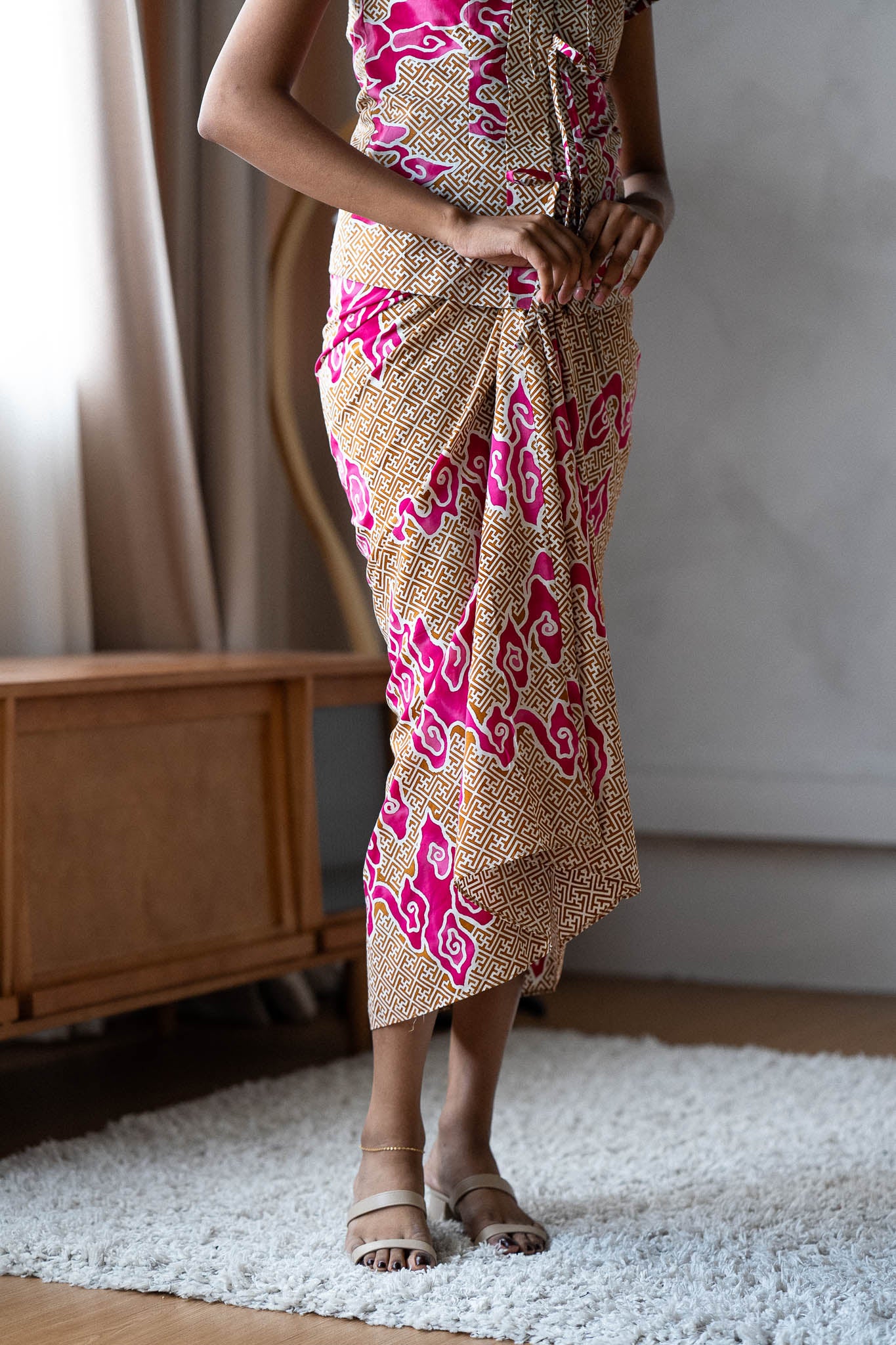 Batik Sarong Skirt | Tumbuh Pink