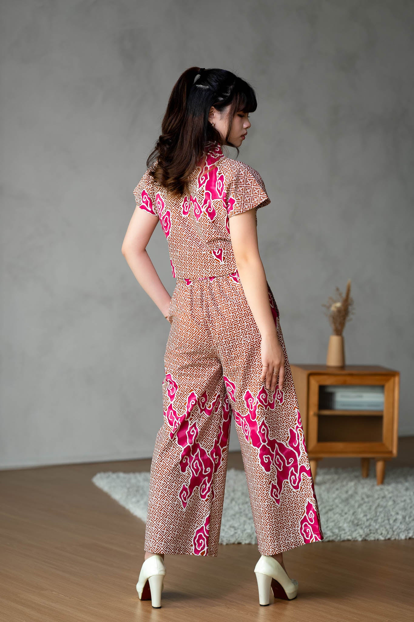 Batik Banded Crop Top | Tumbuh Pink