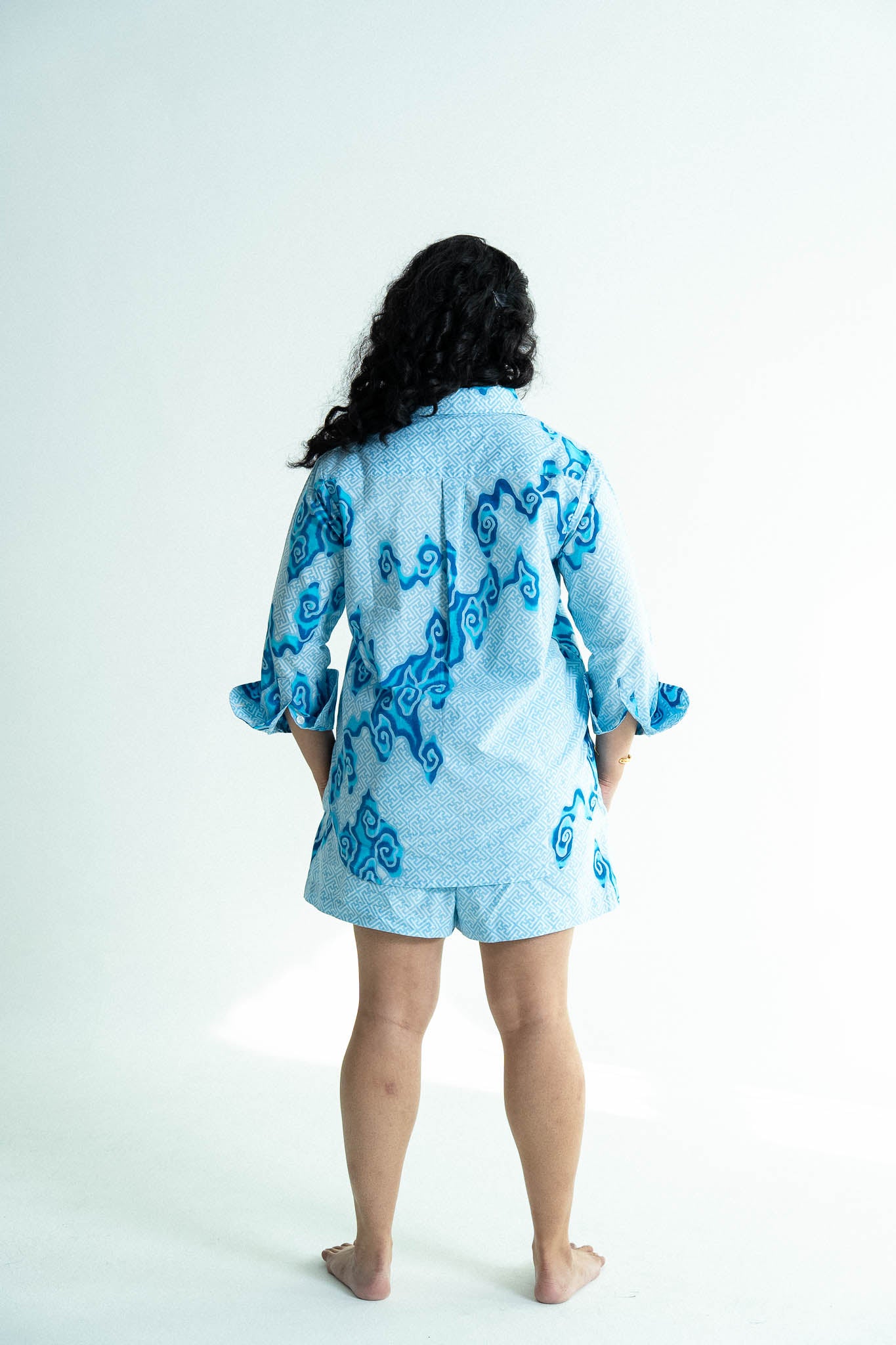 Batik Studio Shorts | Tumbuh Porcelain