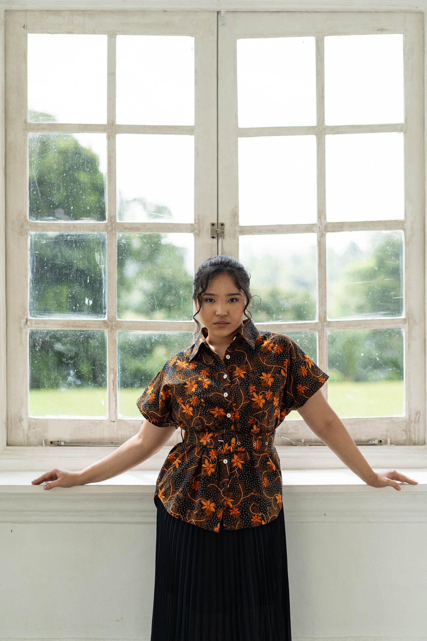 Batik Belted Blouse | Taman Sari