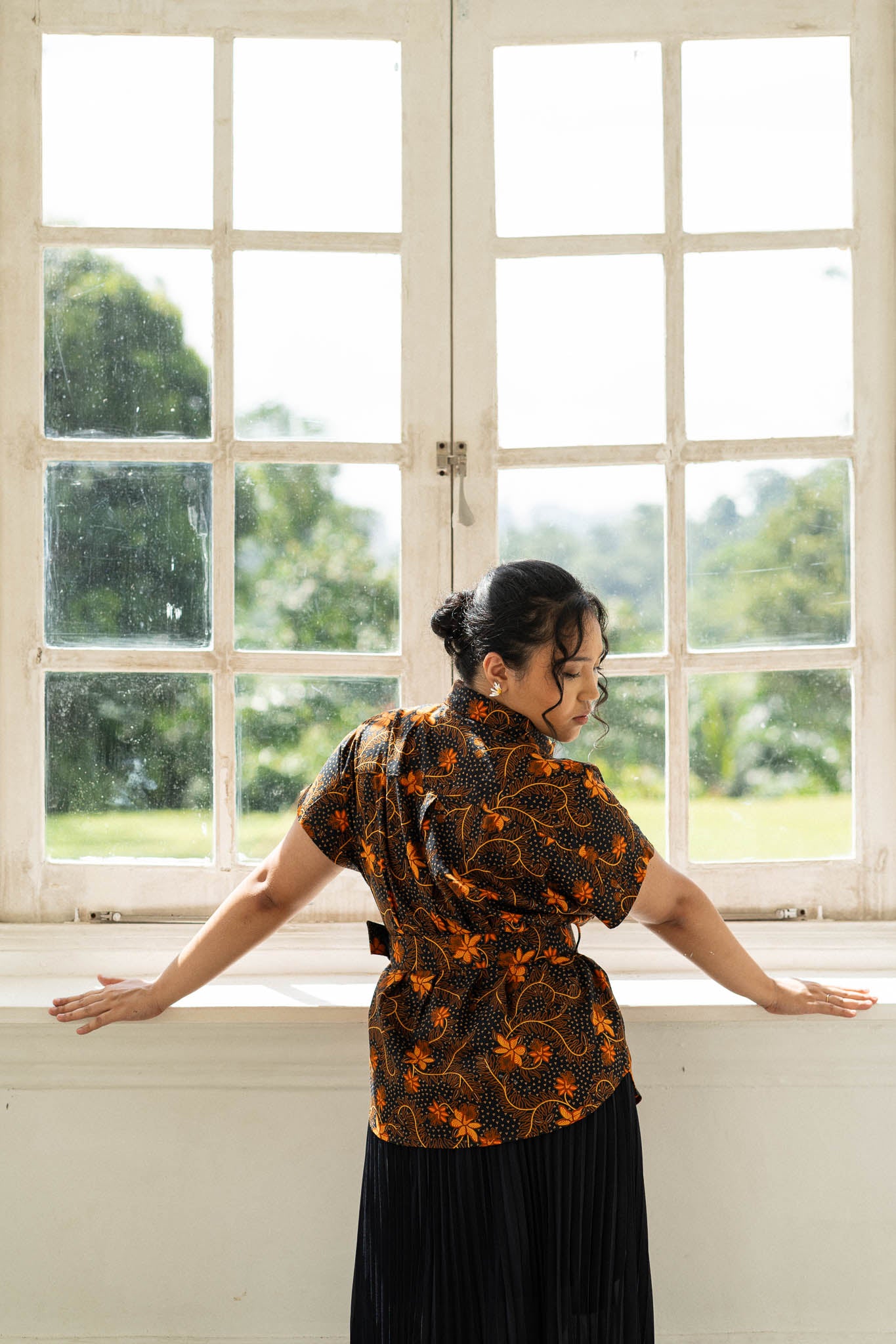 Batik Belted Blouse | Taman Sari