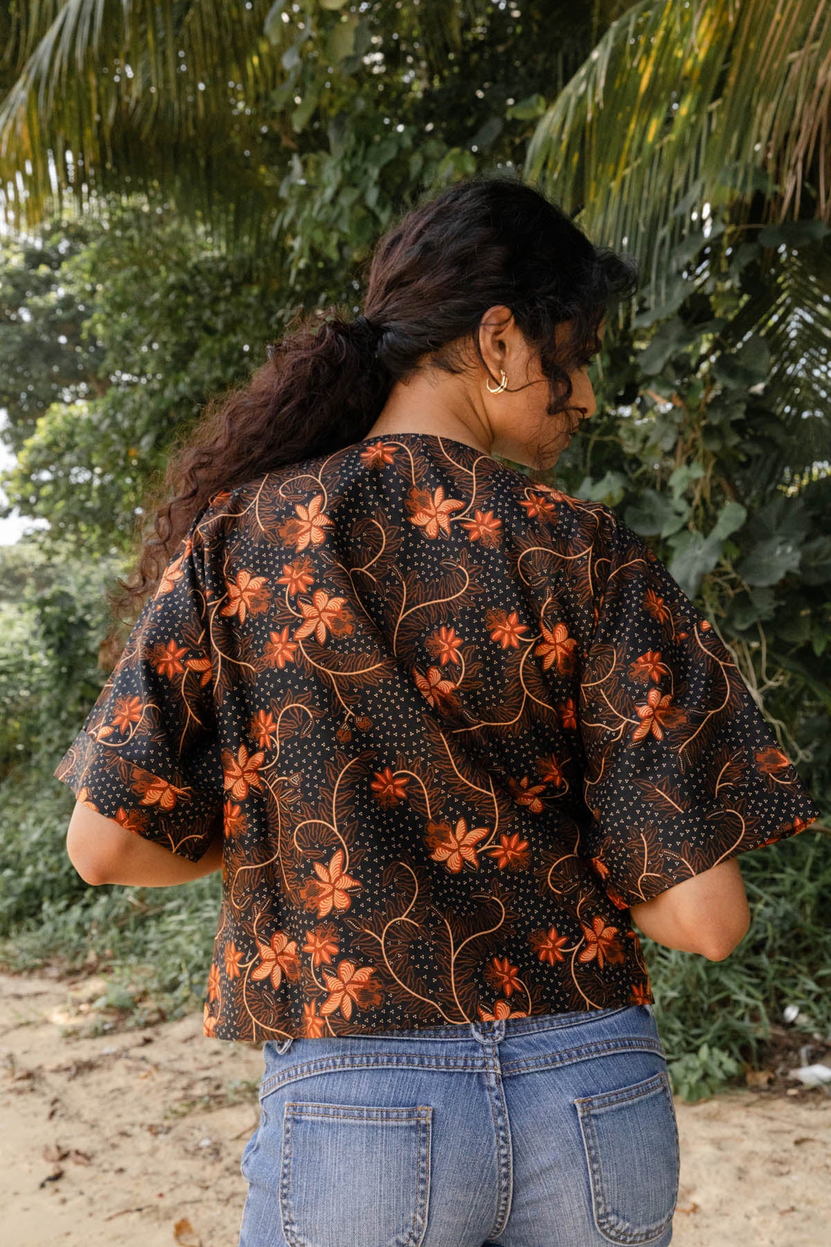 Batik Crop Jacket | Taman Sari