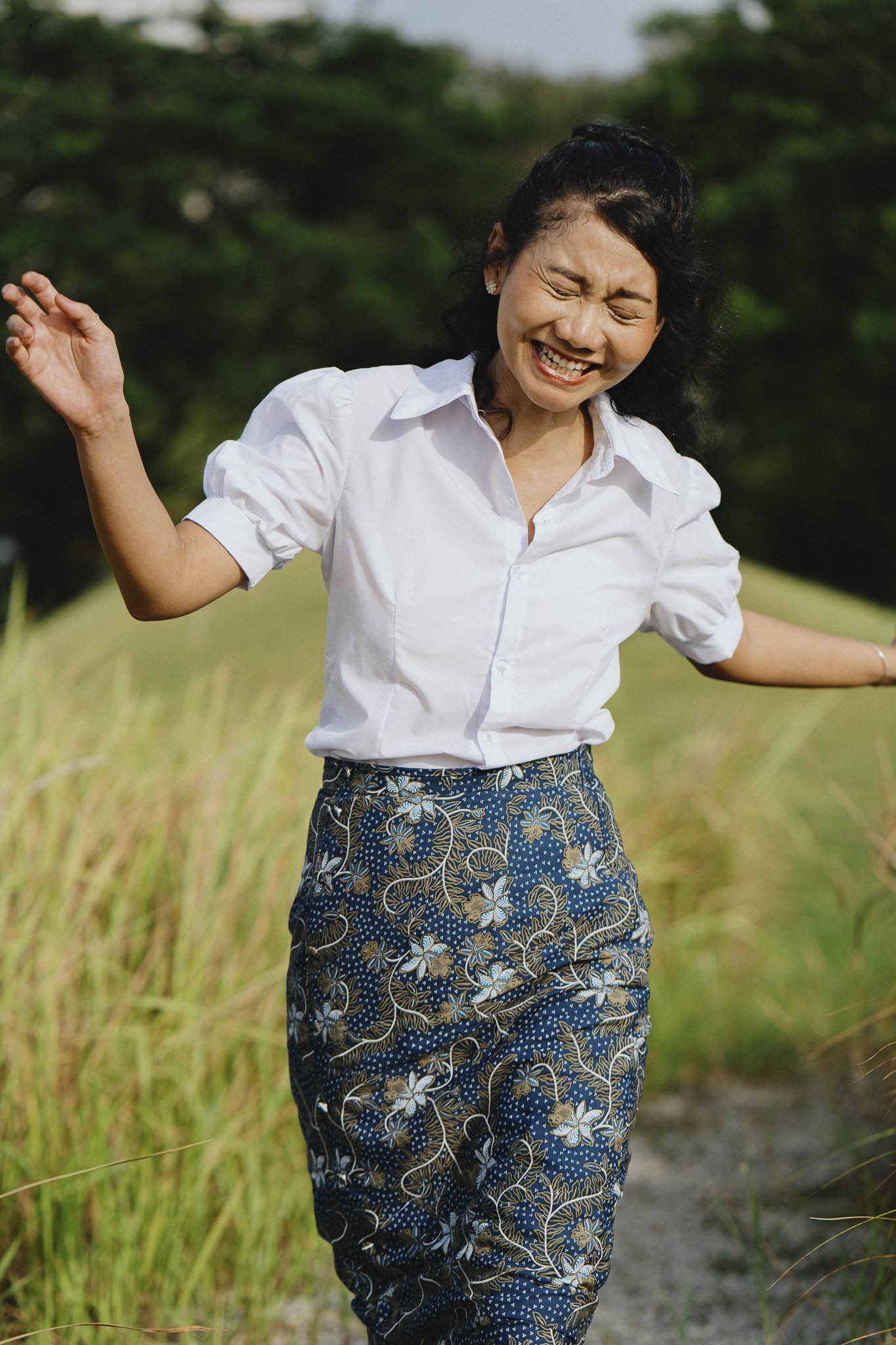 Batik Pencil Skirt | Taman Sari Indigo
