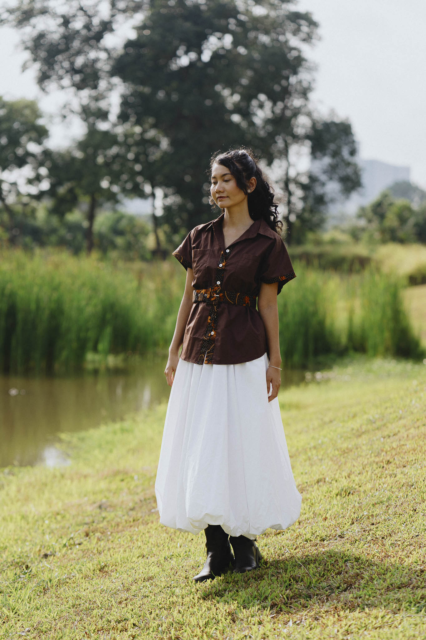 TENCEL™ Belted Blouse | Taman Sari