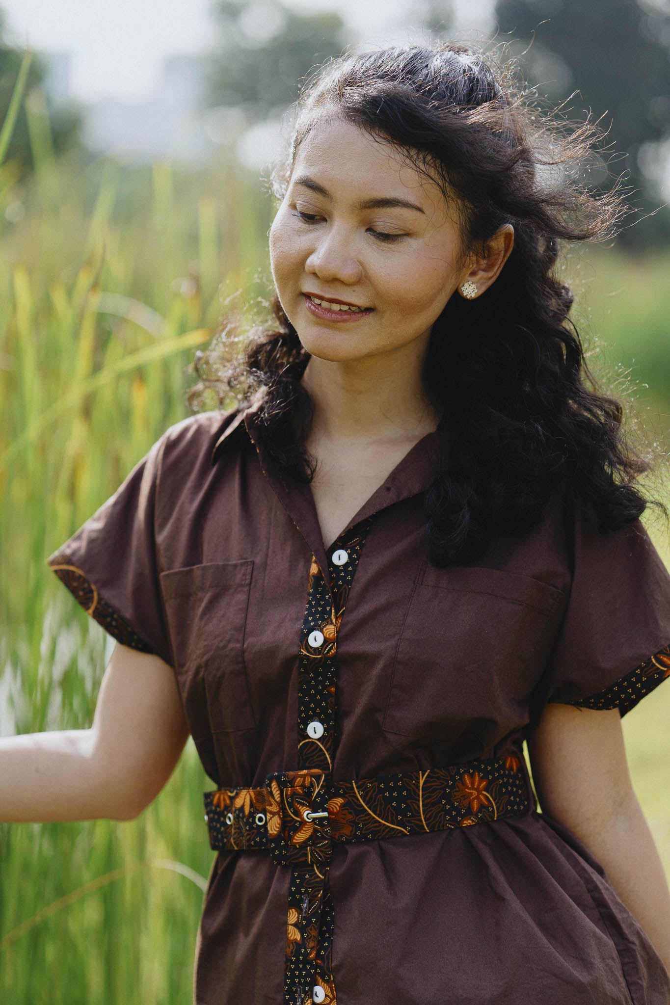 TENCEL™ Belted Blouse | Taman Sari