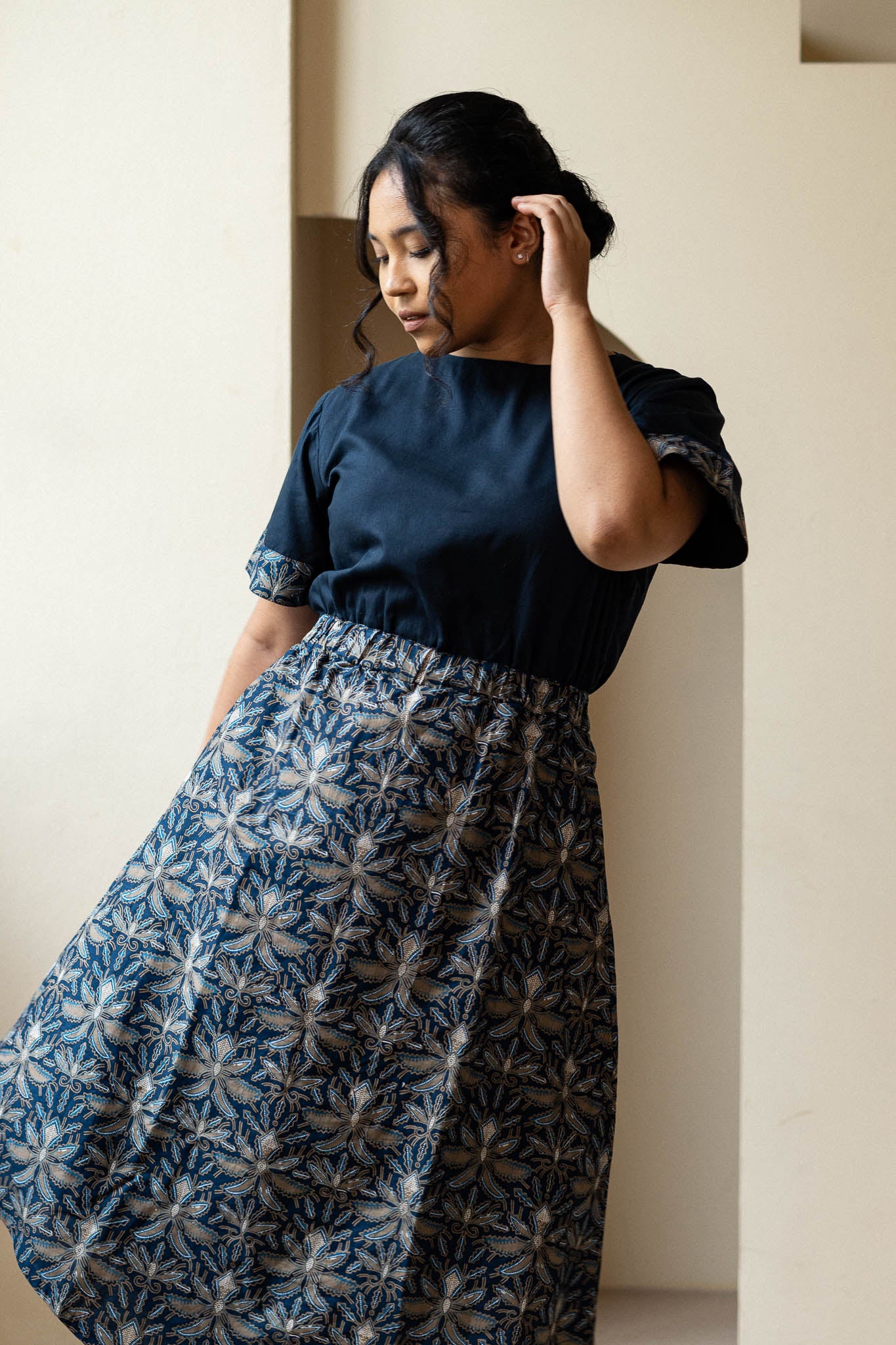 Batik Banded Waist Dress | Tulus