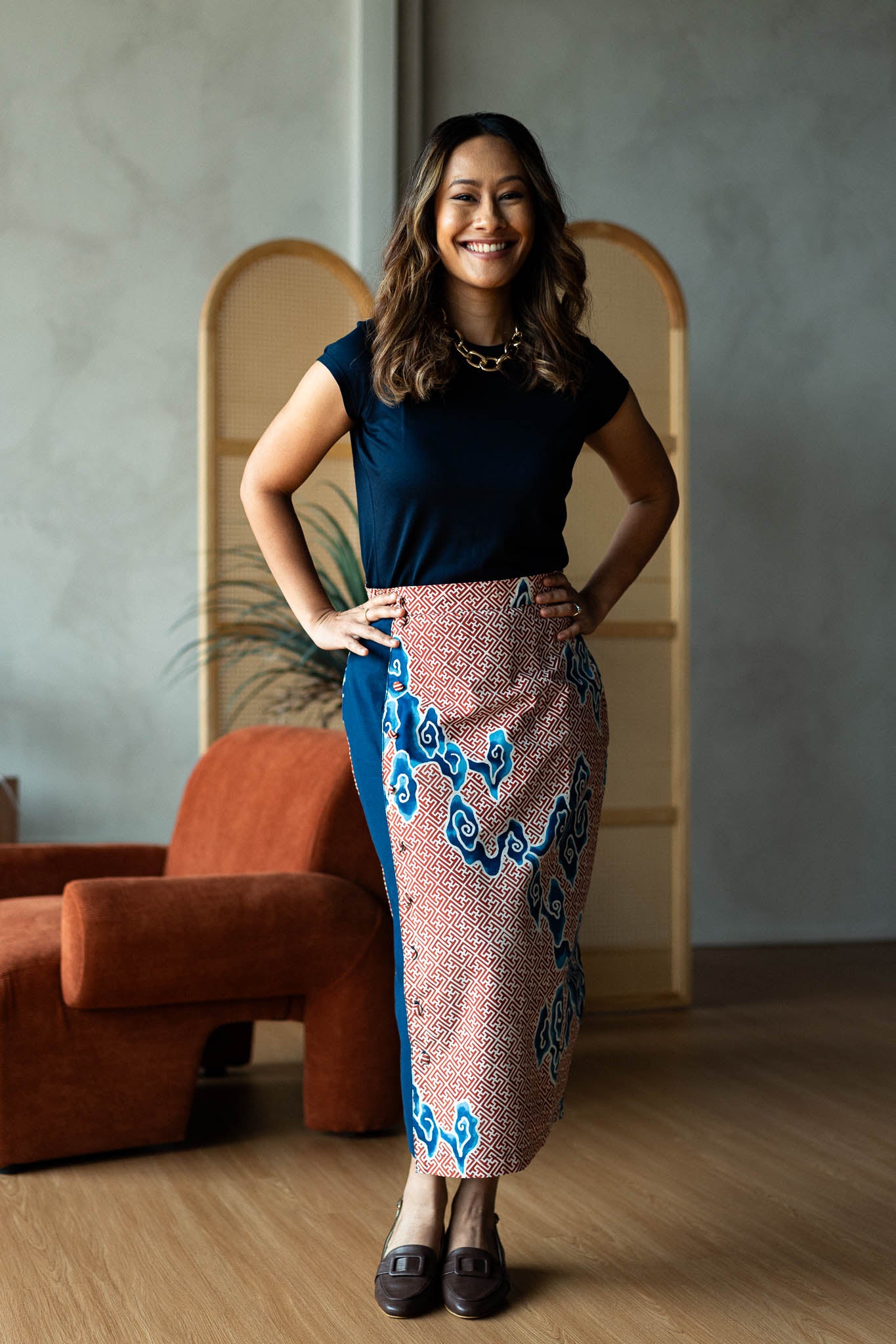 Batik Pencil Skirt | Tumbuh Clay