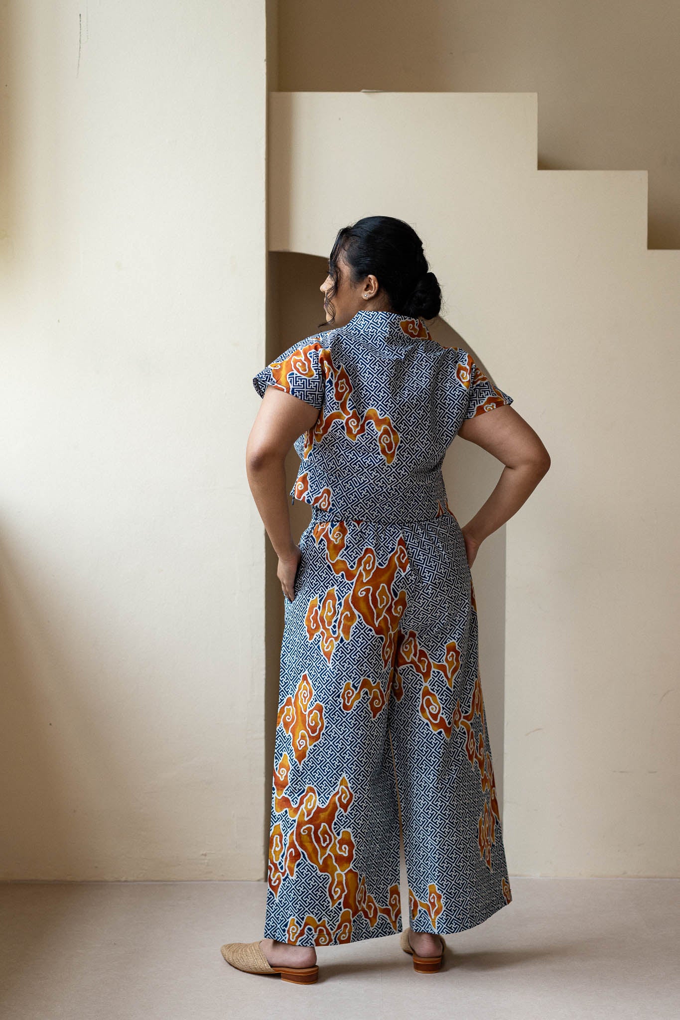 Batik Banded Crop Top | Tumbuh Indigo