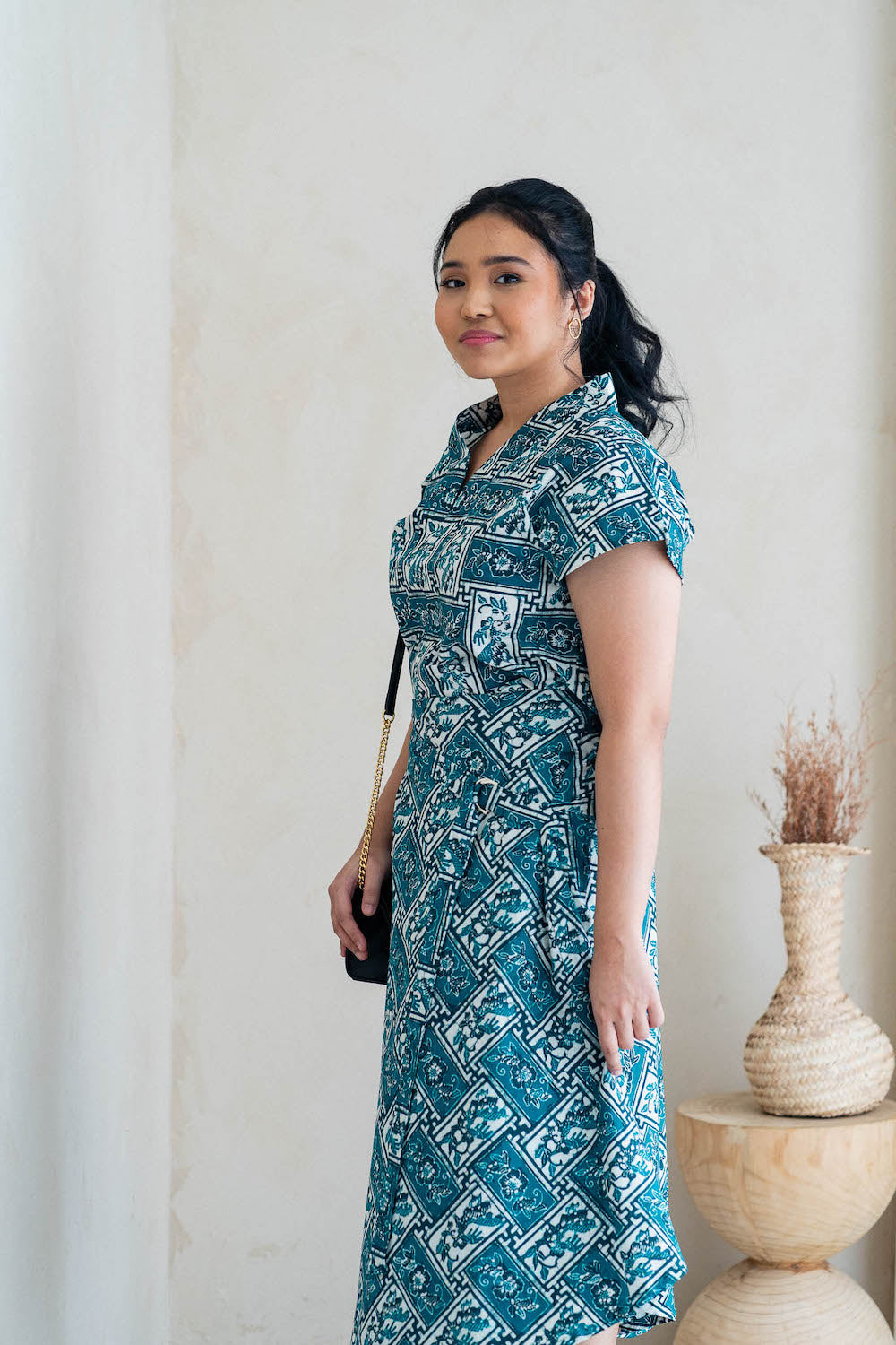 Batik Crop Top | Encim Jade