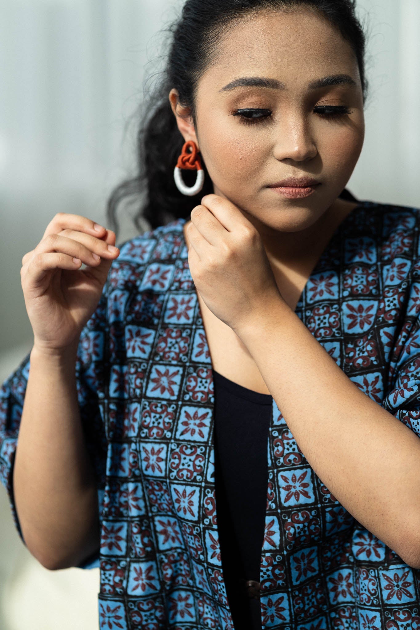 Batik Crop Jacket | Semula Ocean