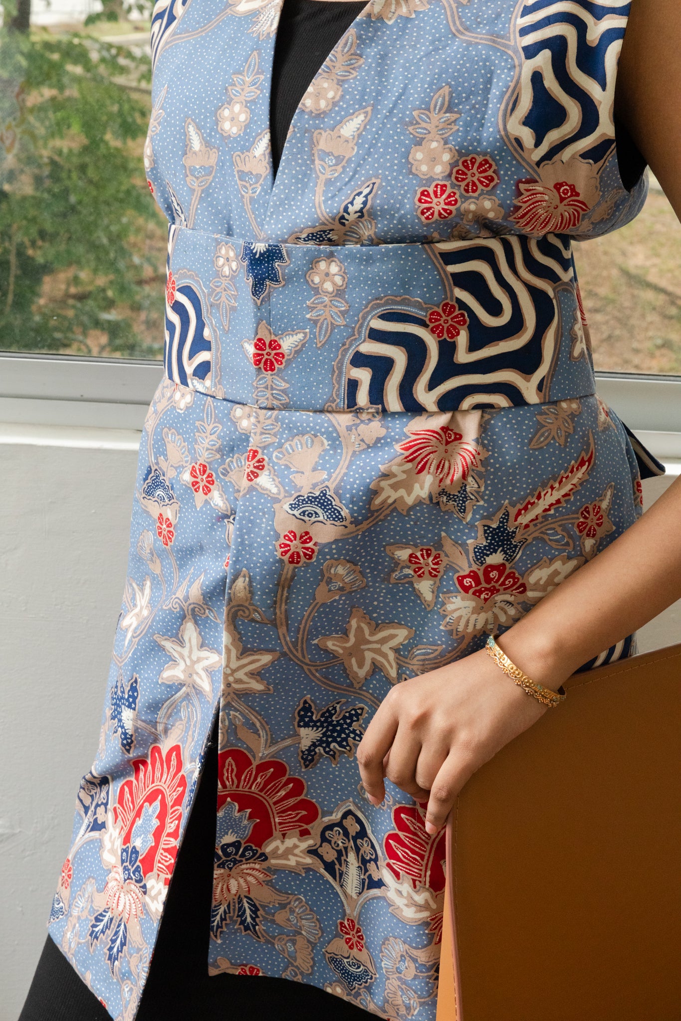 Batik Long Line Vest | Semerah – Studio Gypsied