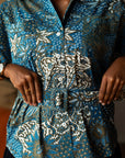 Batik Belted Blouse | Jiwa Indigo