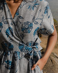 Batik Wrap Dress | Mekar Indigo