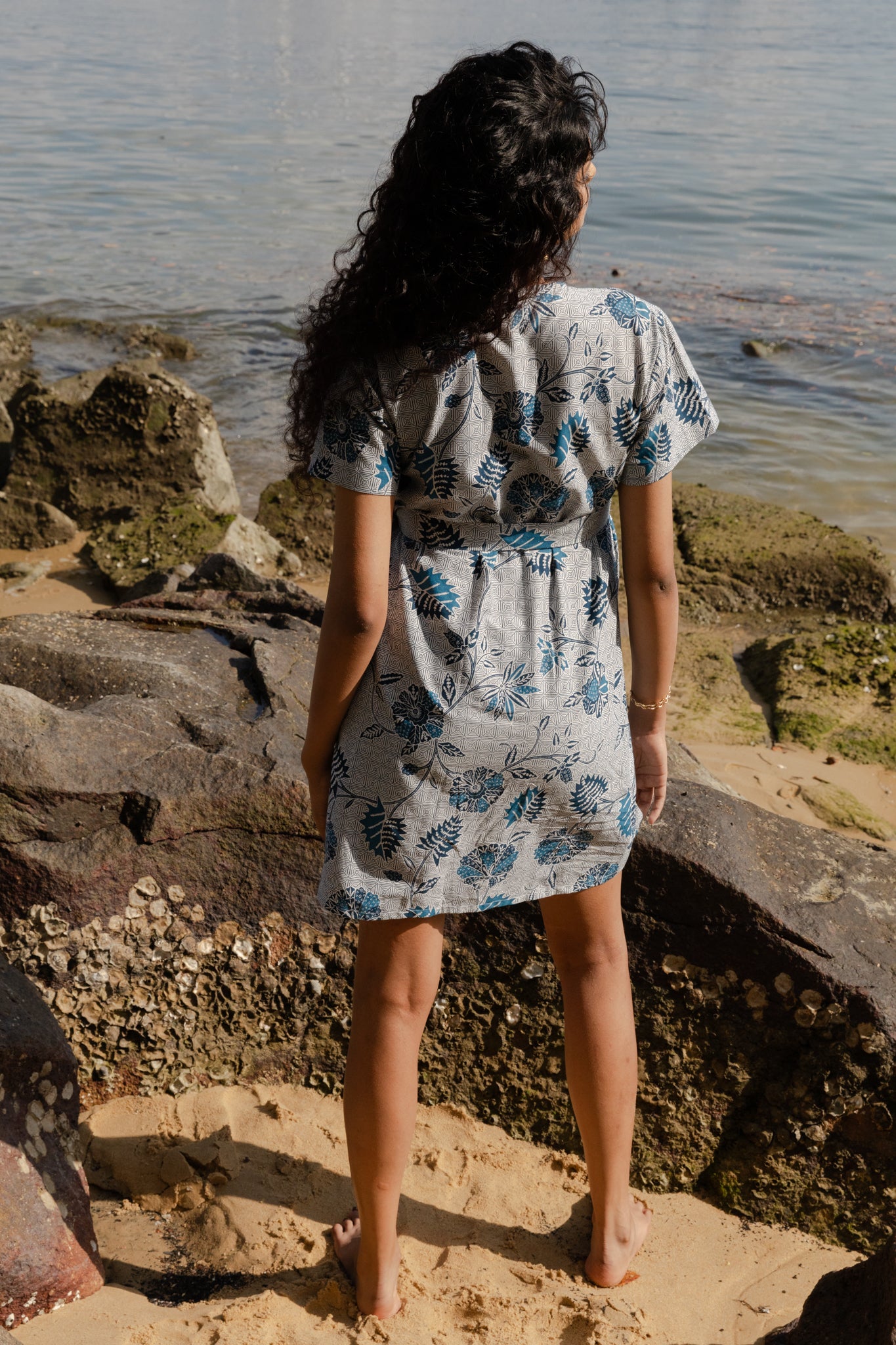 Batik Wrap Dress | Mekar Indigo