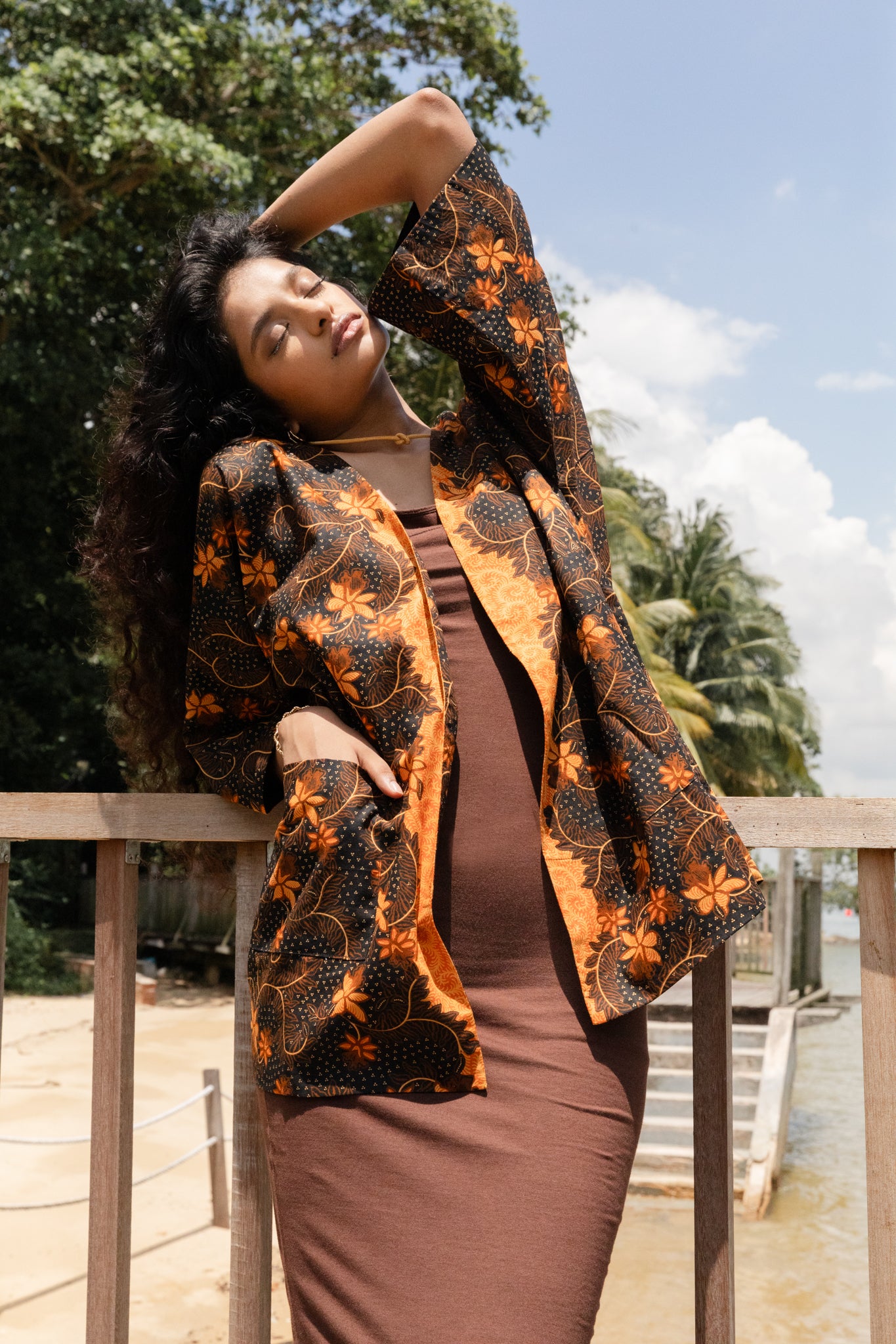 Batik Open Jacket | Taman Sari