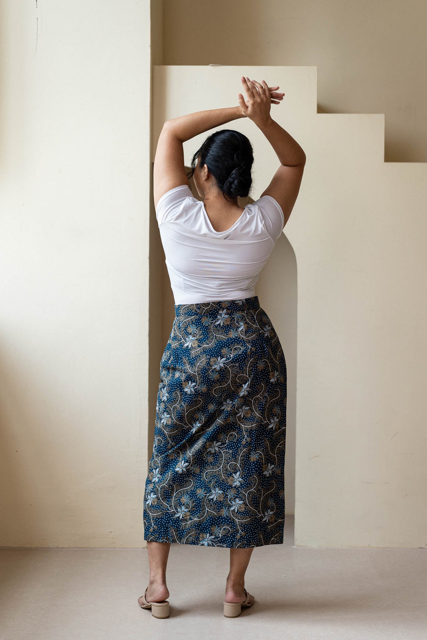 Batik Pencil Skirt | Taman Sari Indigo